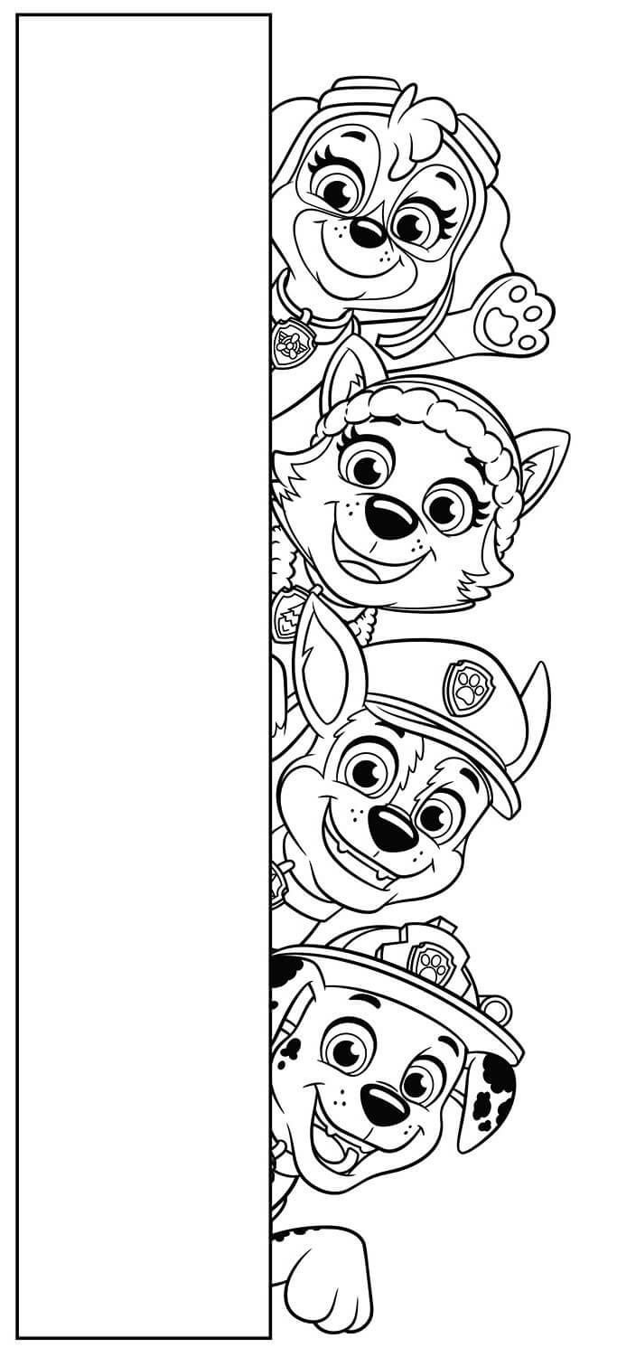 PAW Patrol And Friends Coloring Page