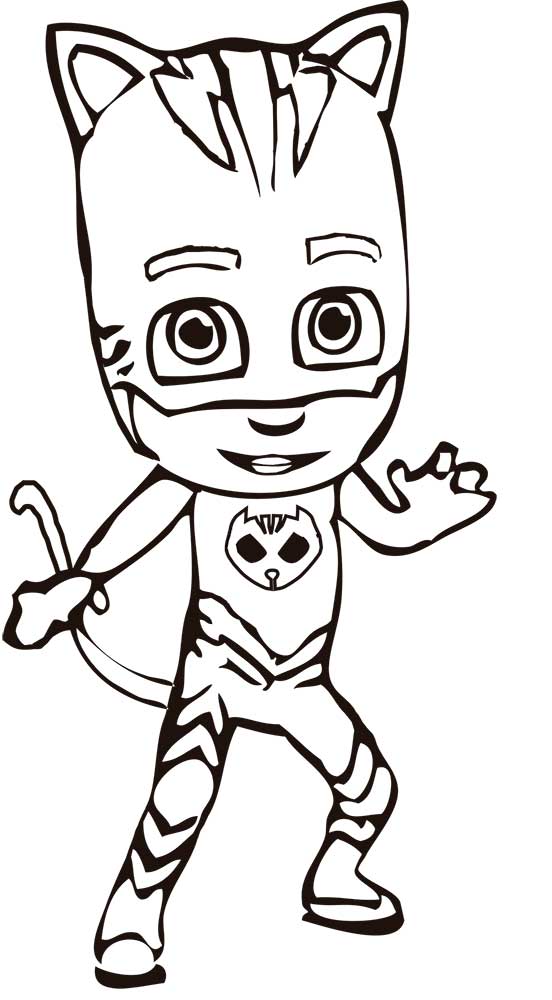 PJ Masks Is Ready Coloring Page