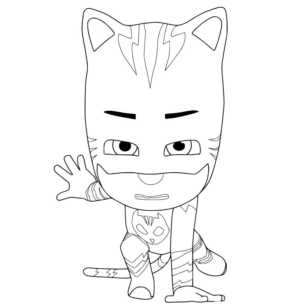 PJ Masks Ready To Fight Coloring Page
