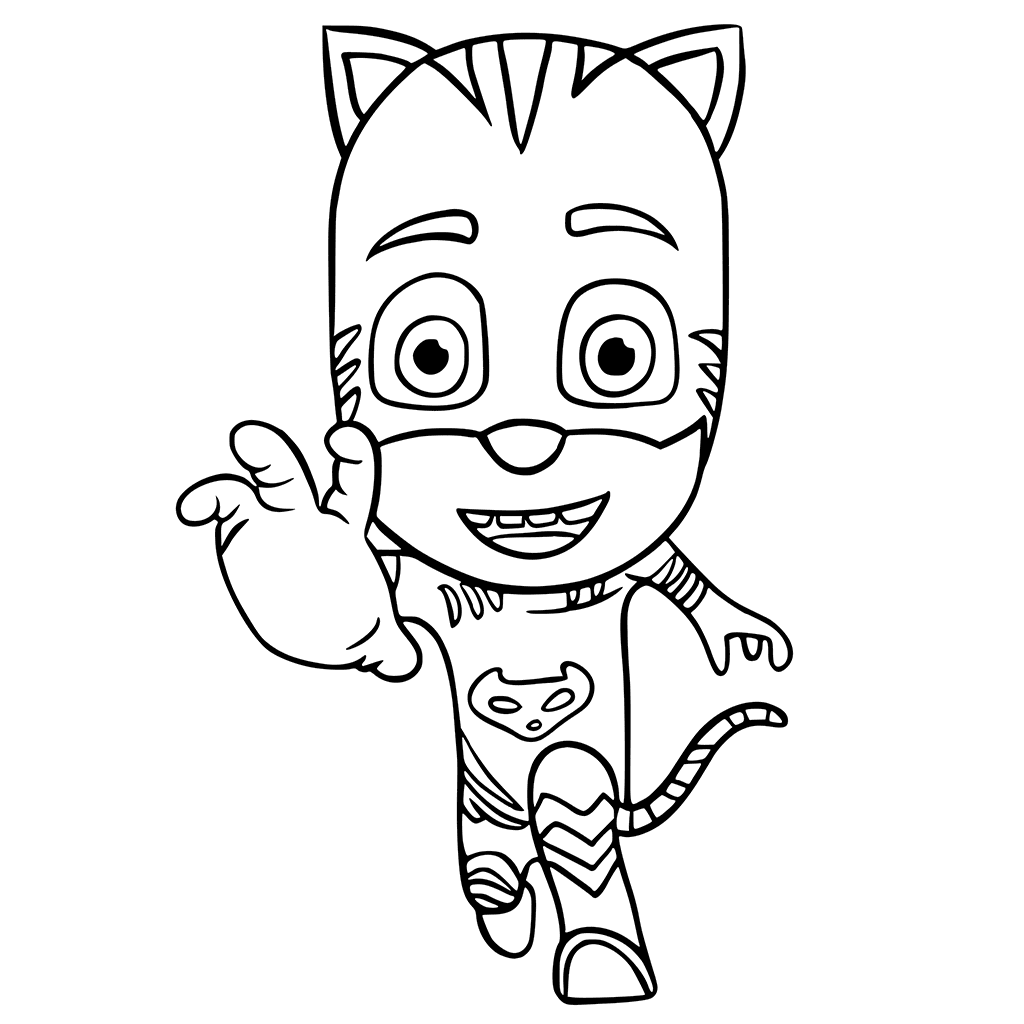 PJ Maskss Catboy Connor Coloring Page
