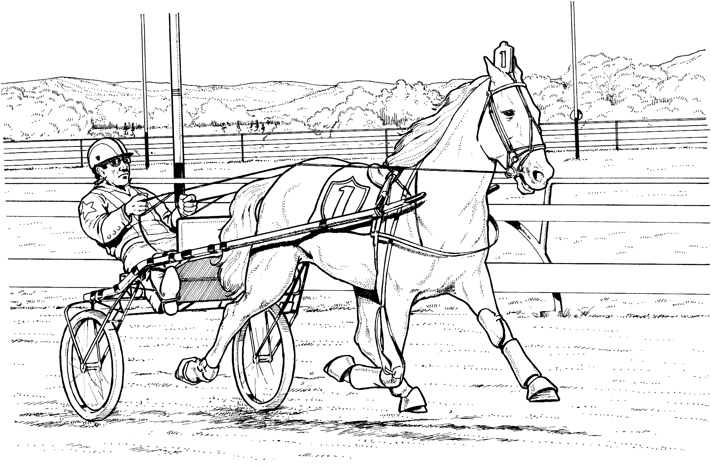 Pacer Coloring Page