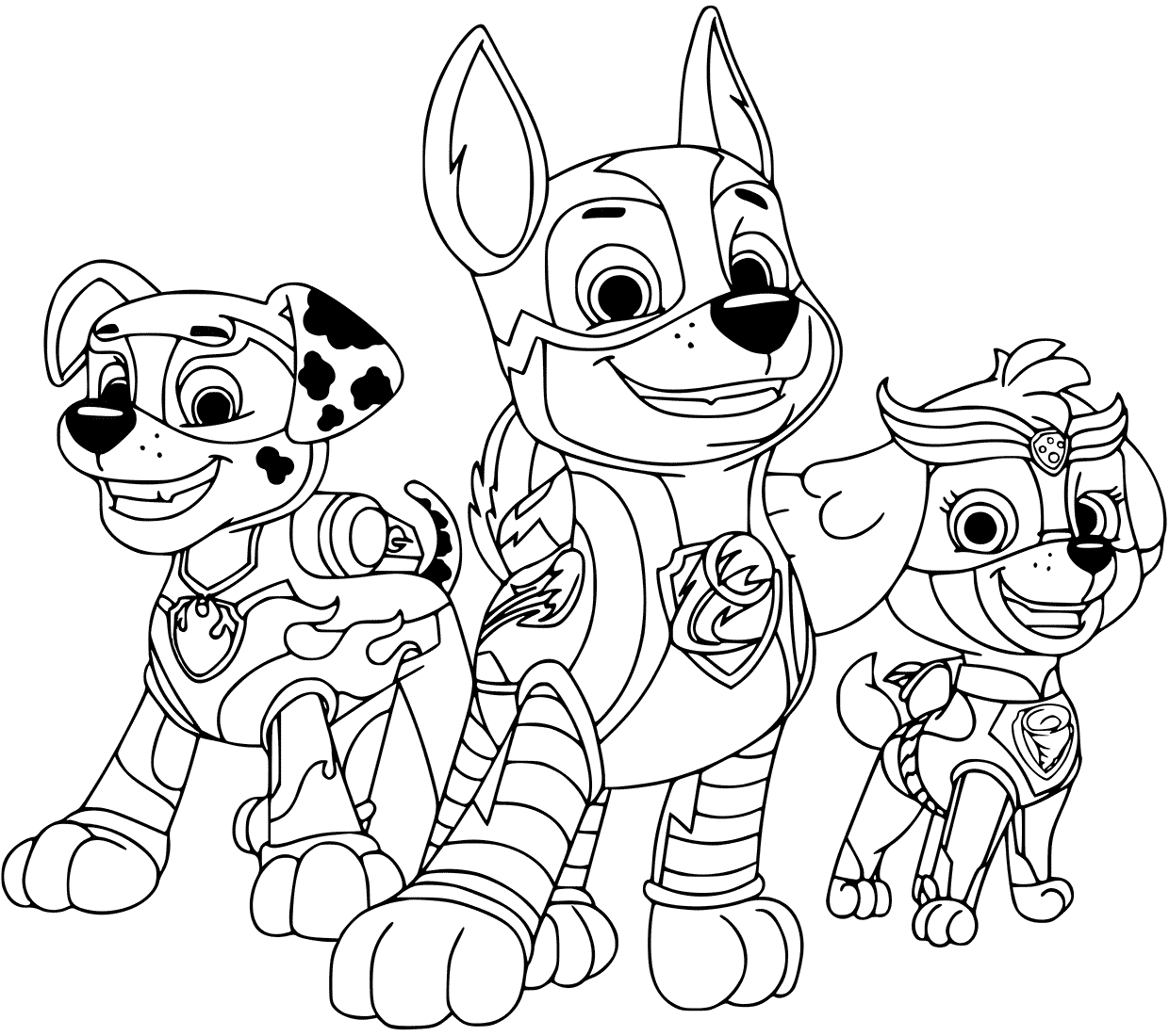 Paw Patrol New Series Coloring Page