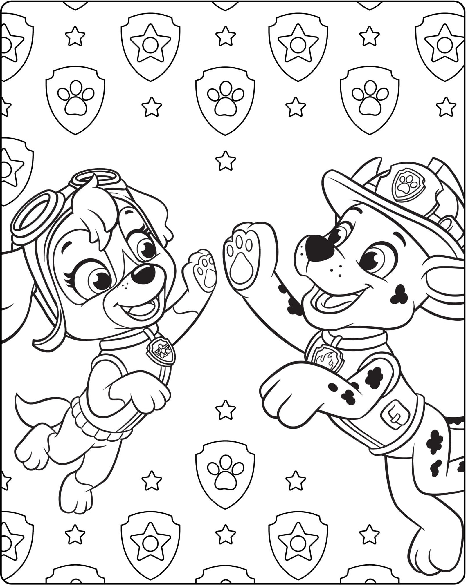 Paw Patrol Ultimate Rescue Skye Marshall Coloring Page
