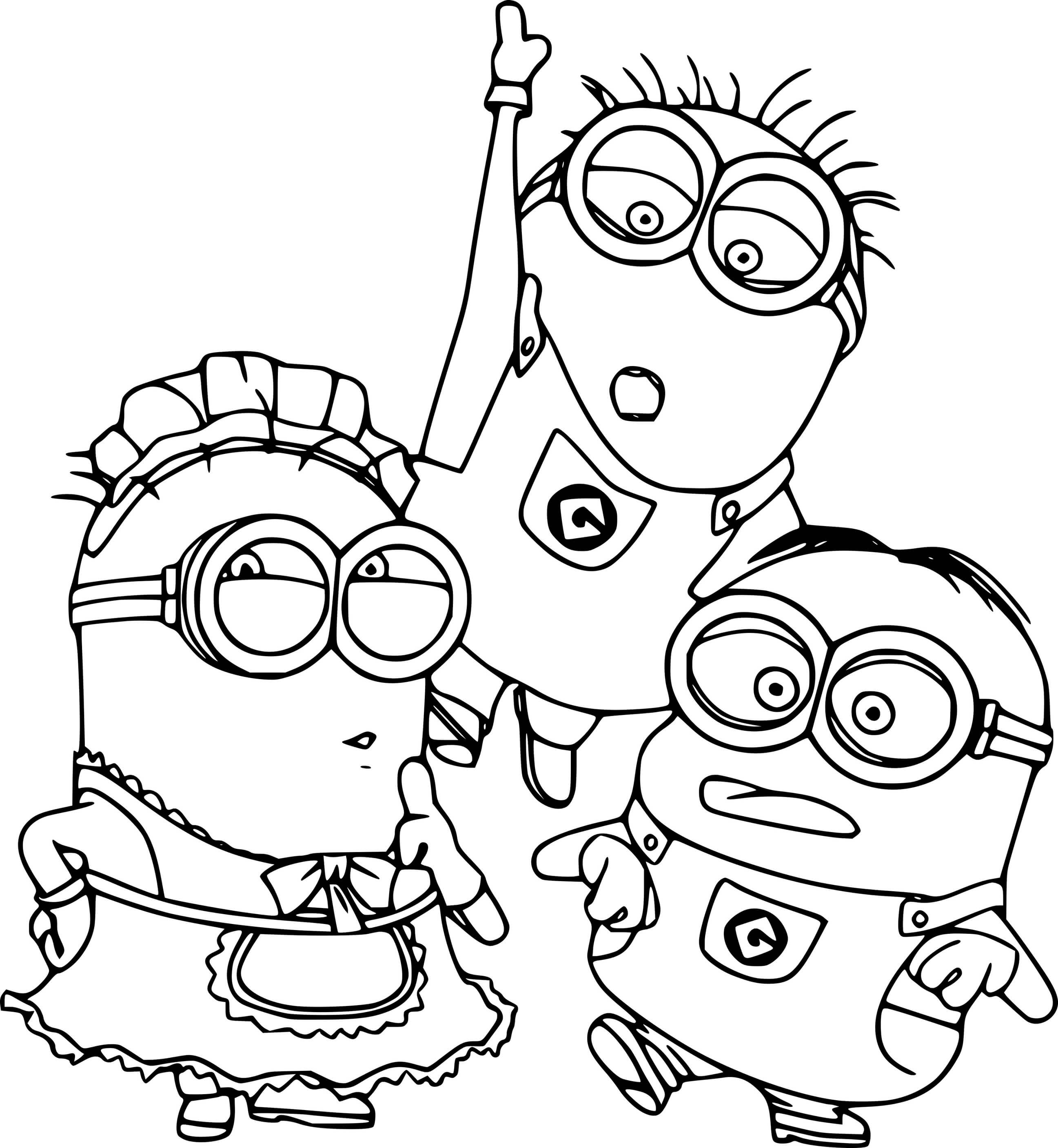 Phil And Jerry With Dave Coloring Page
