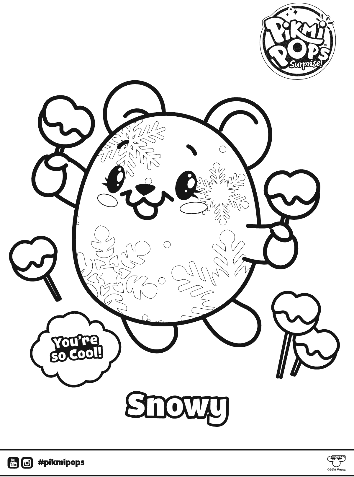 Pikmi Pops Colouring Pages