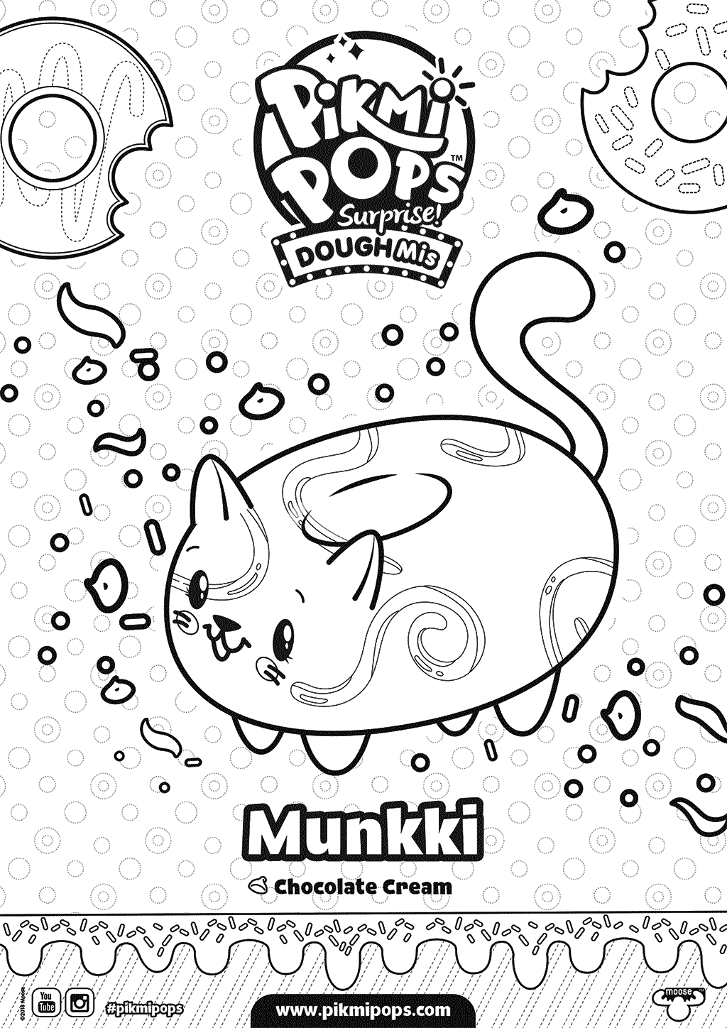 Pikmi Pops DoughMis Sheets Munkki The Kitten