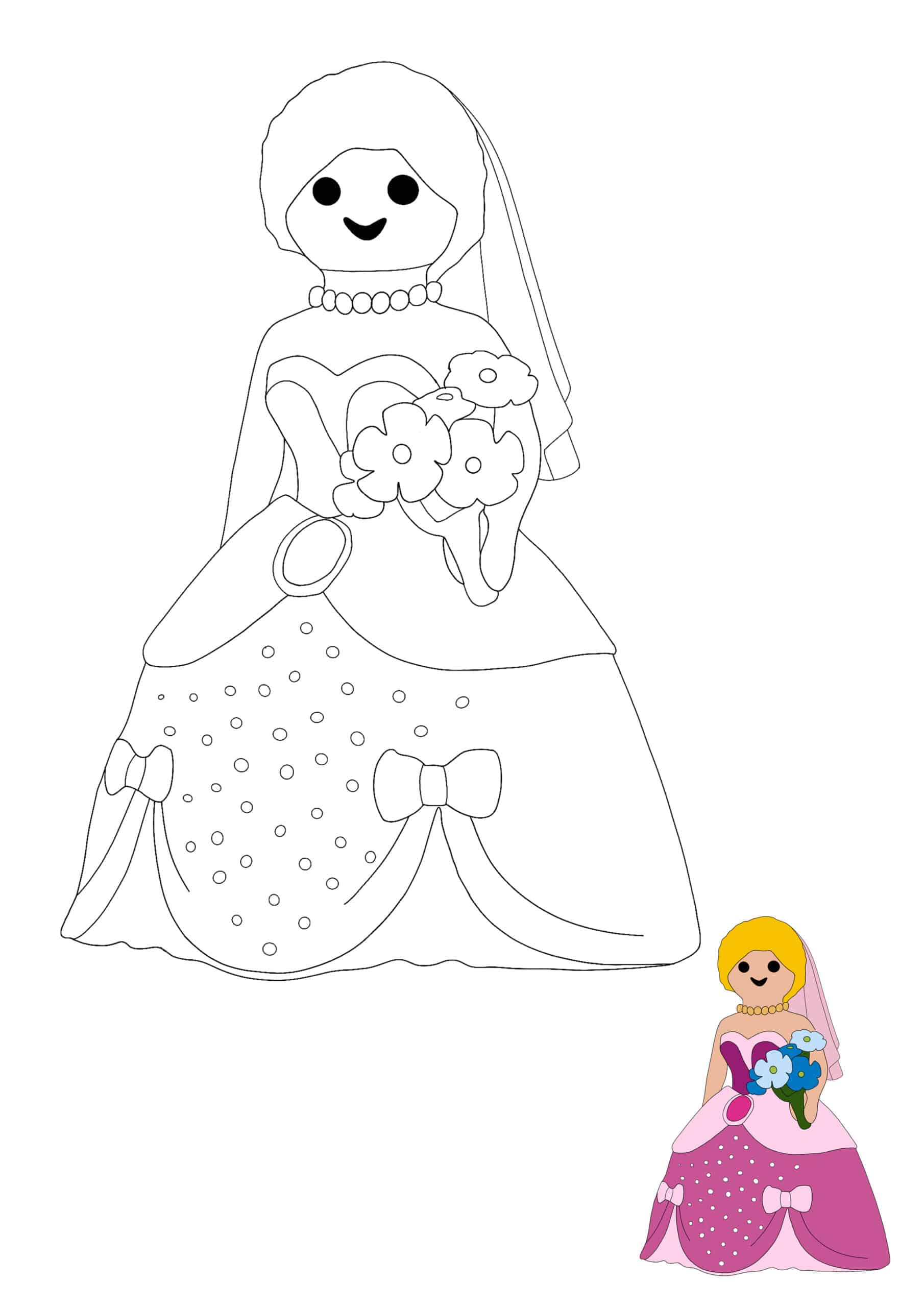Playmobil Princess Coloring Page