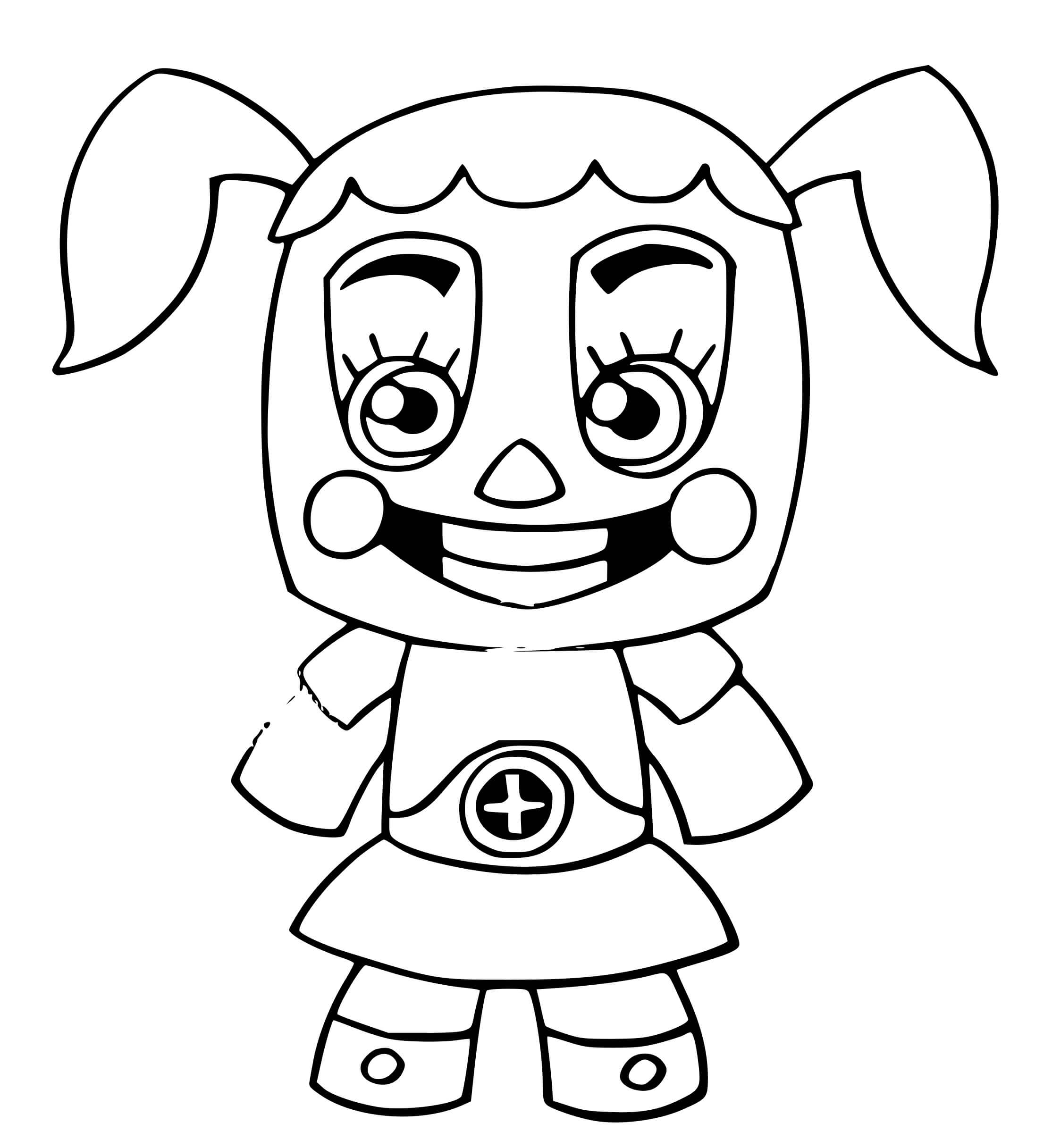 Plush Baby Coloring Page