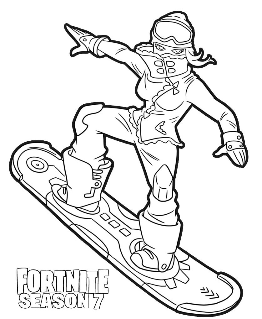 Powder Skin From Fortnite Season 7 Coloring Page