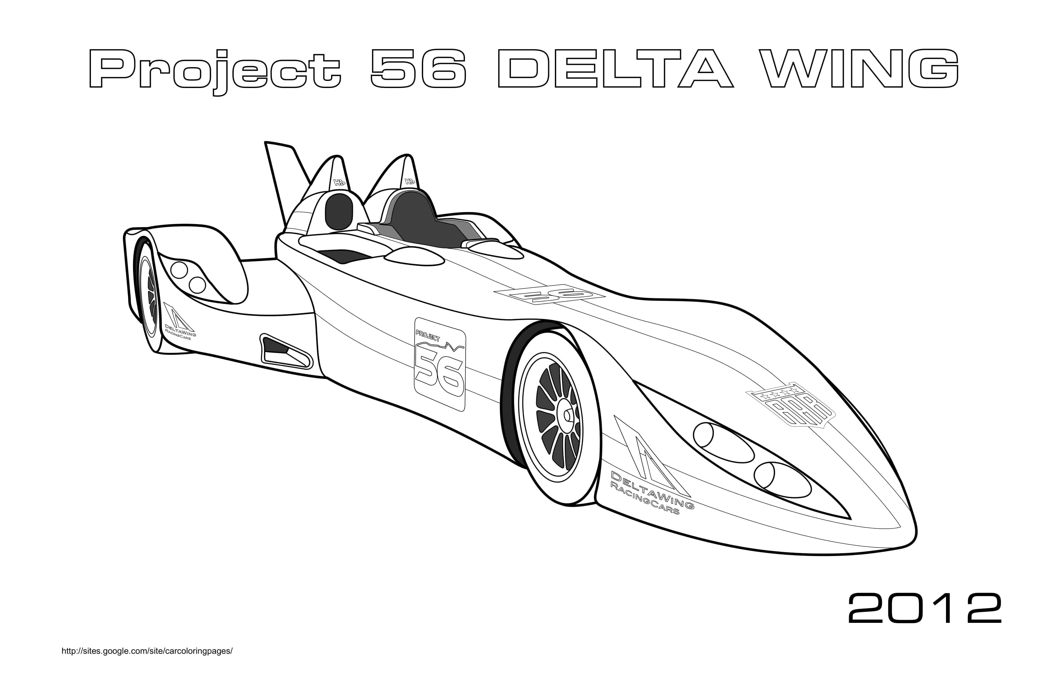 Project 56 Delta Wing 2012 Coloring Page