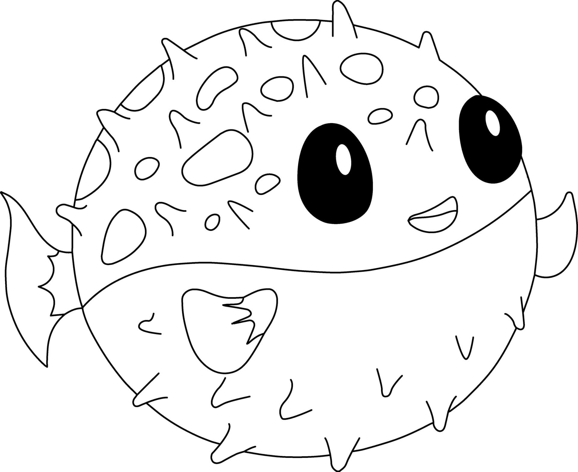 Pufferfish Coloring Page