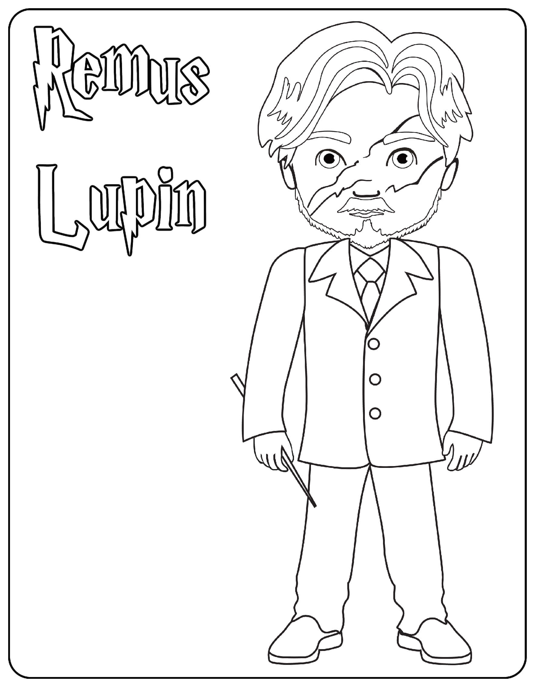 Remus Lupin Coloring Page