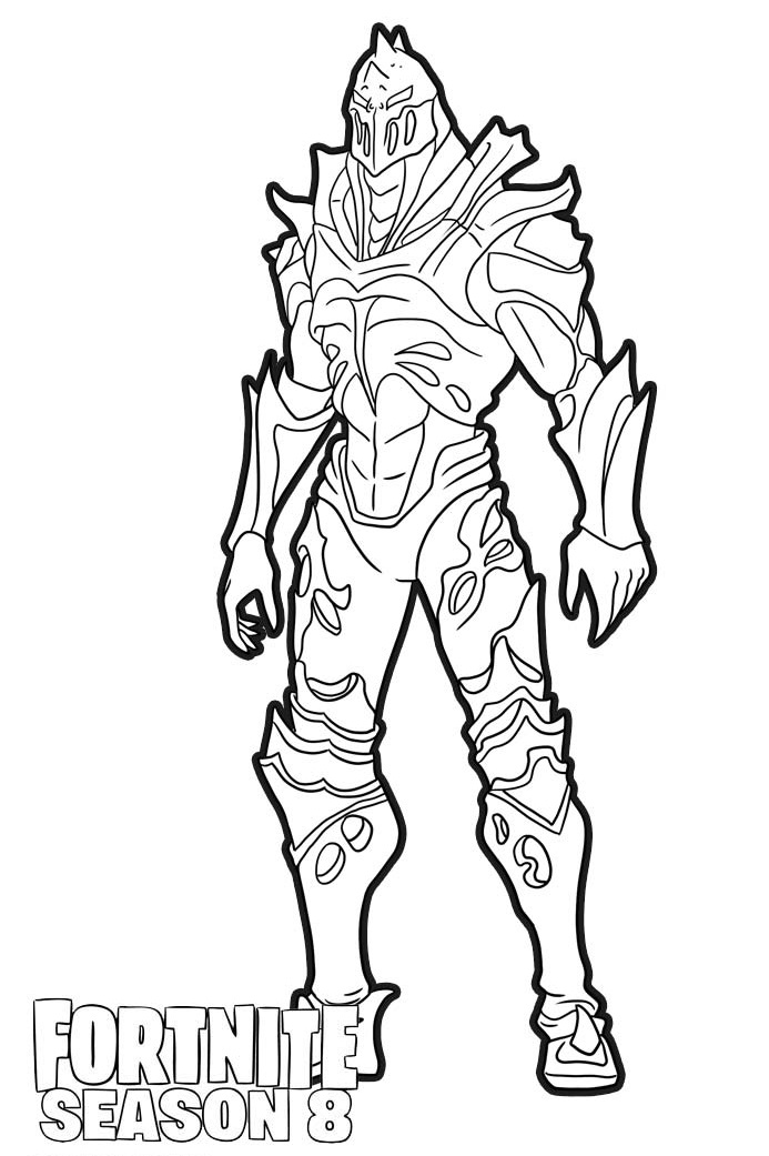 Ruin Skin From Fortnite Season 8 Coloring Page