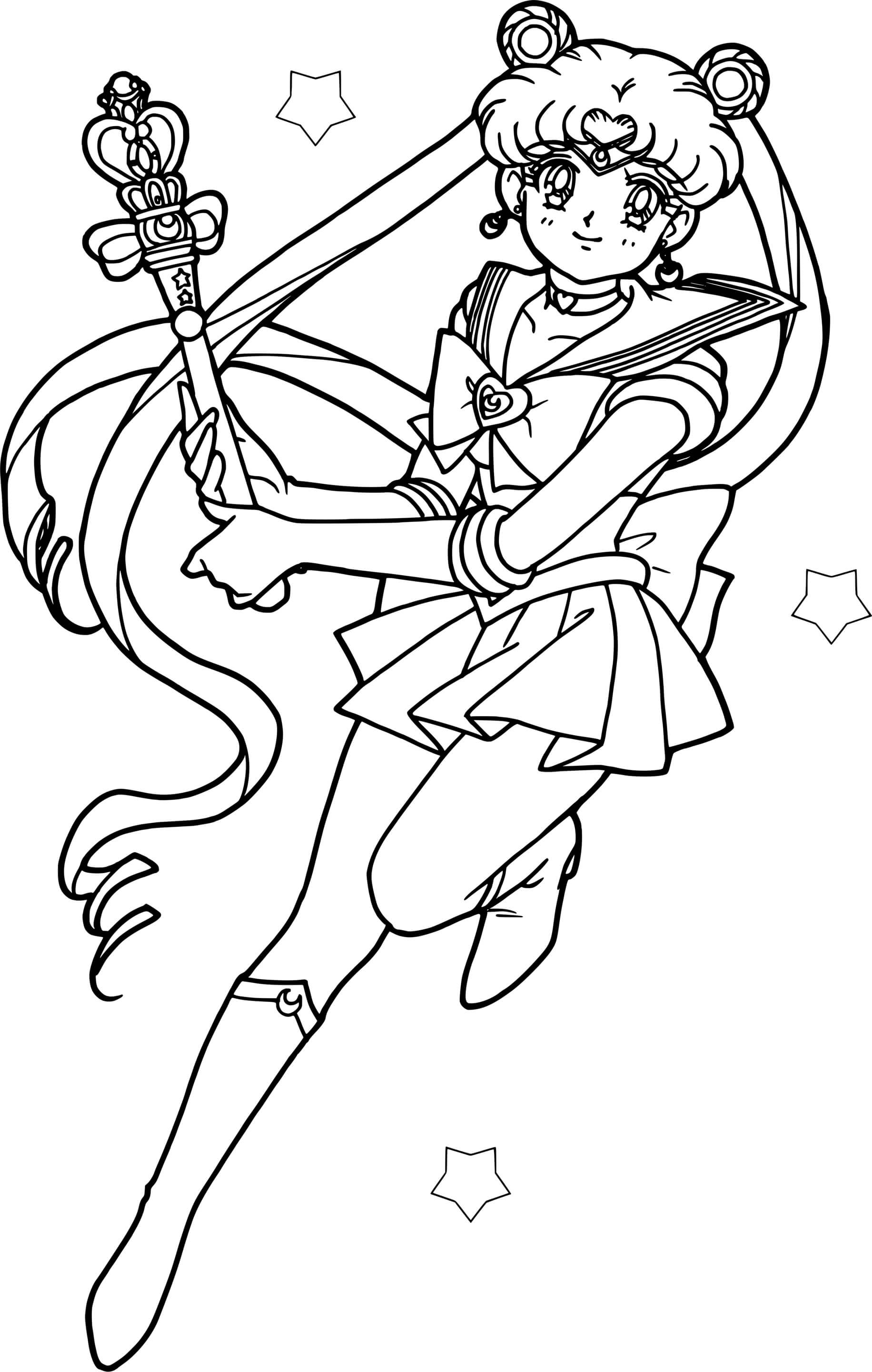 Sailor Moon Queen Coloring Pages   Coloring Cool
