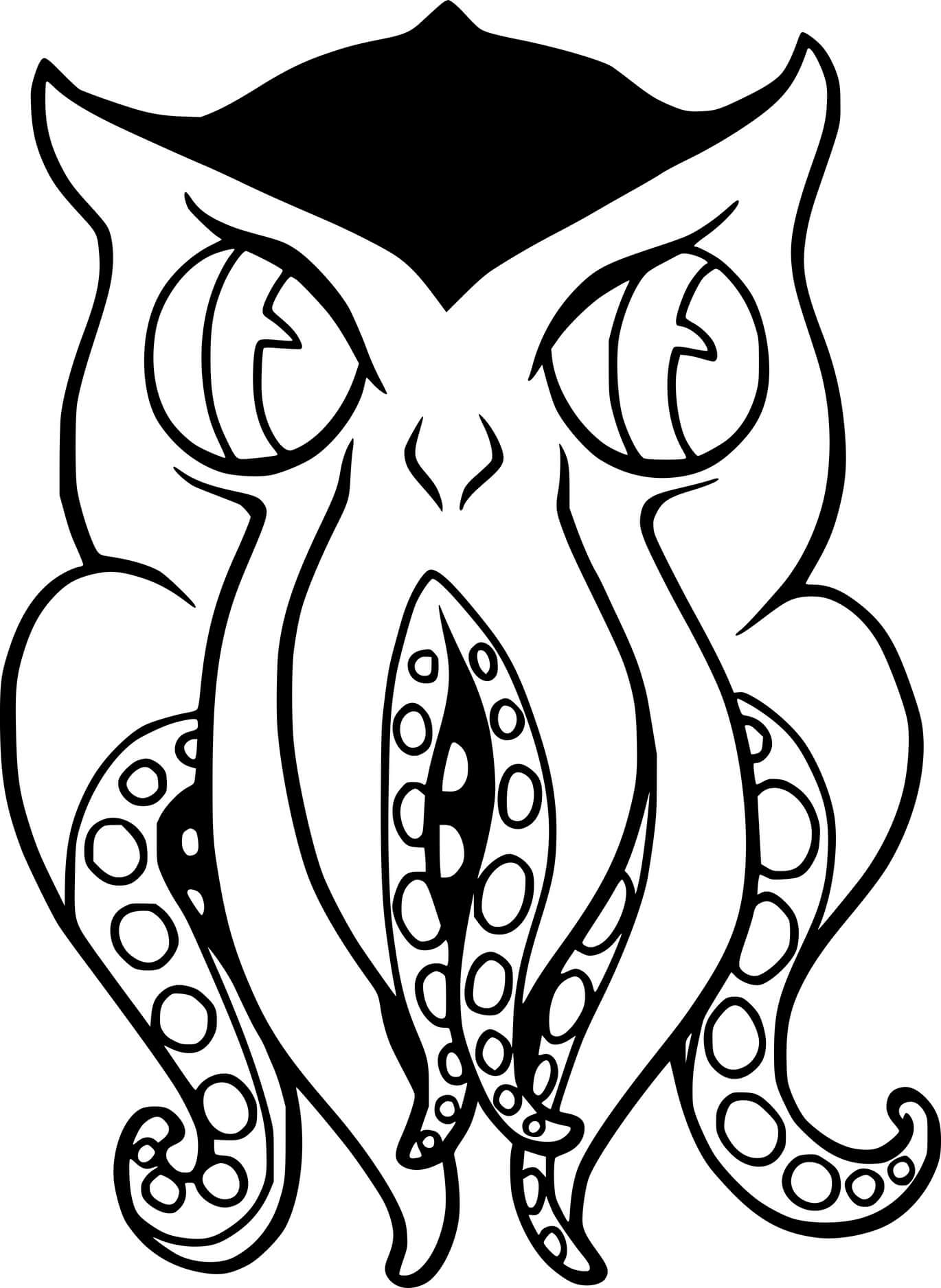 Scary Octopus Monster