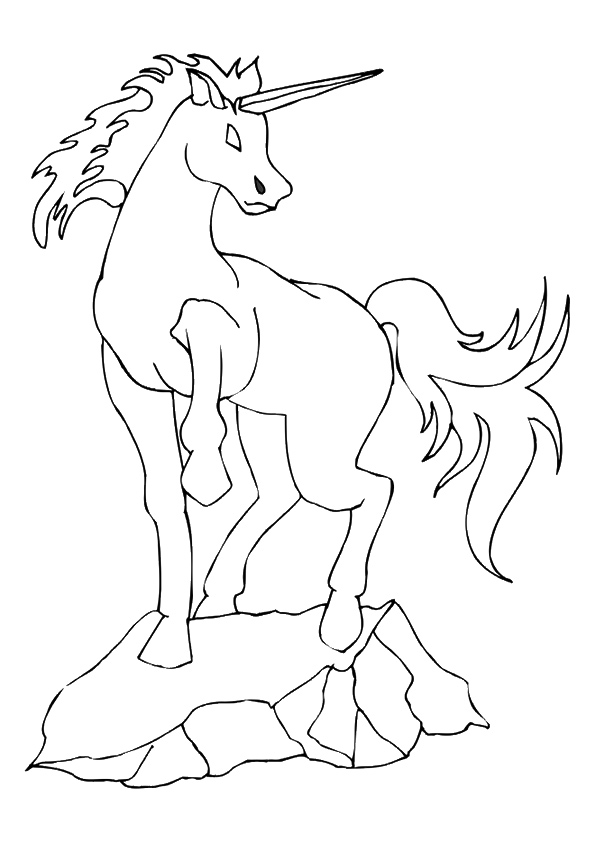 Shadhavar Unicorn Coloring Page