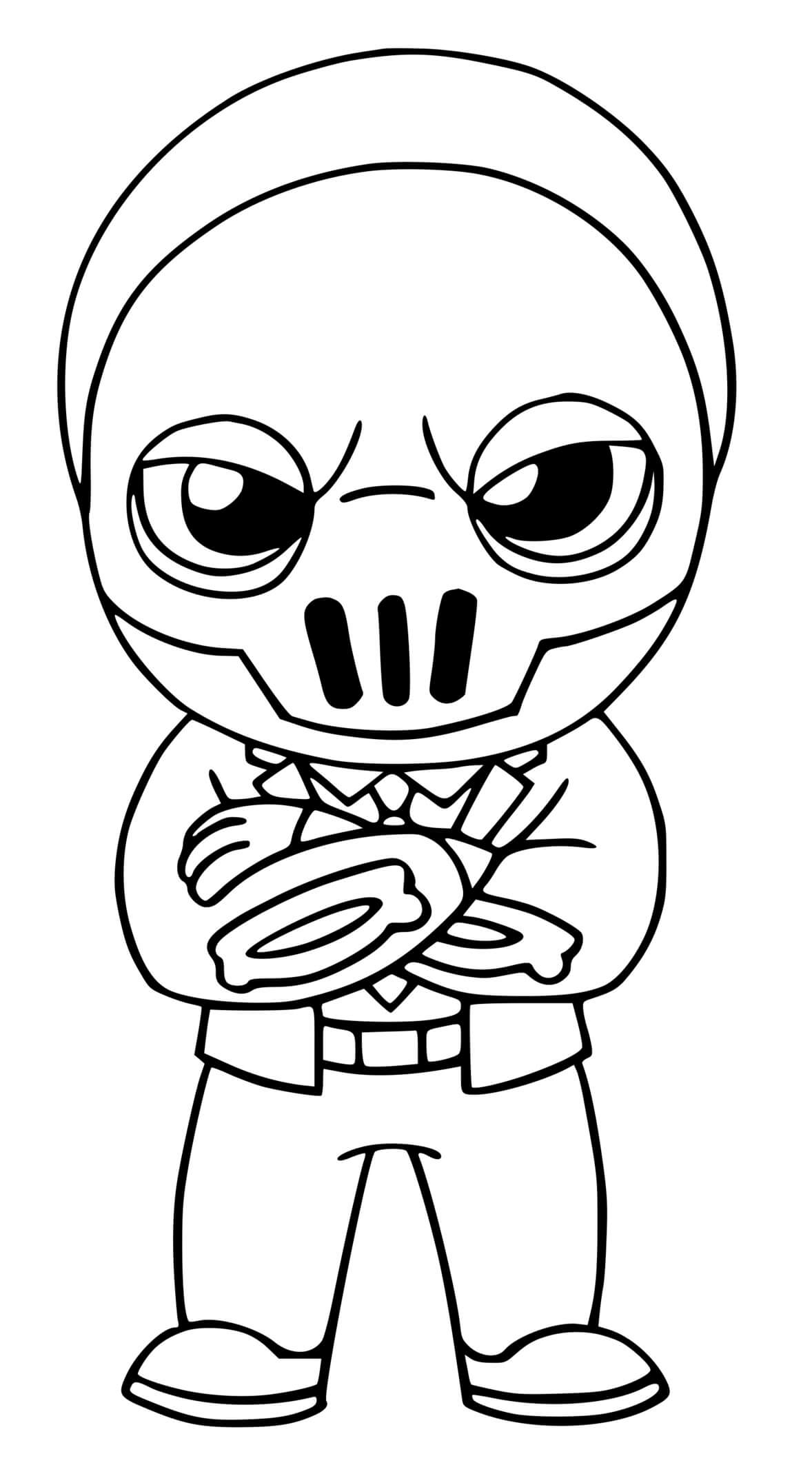 Shadow Brutus Fortnite Coloring Page