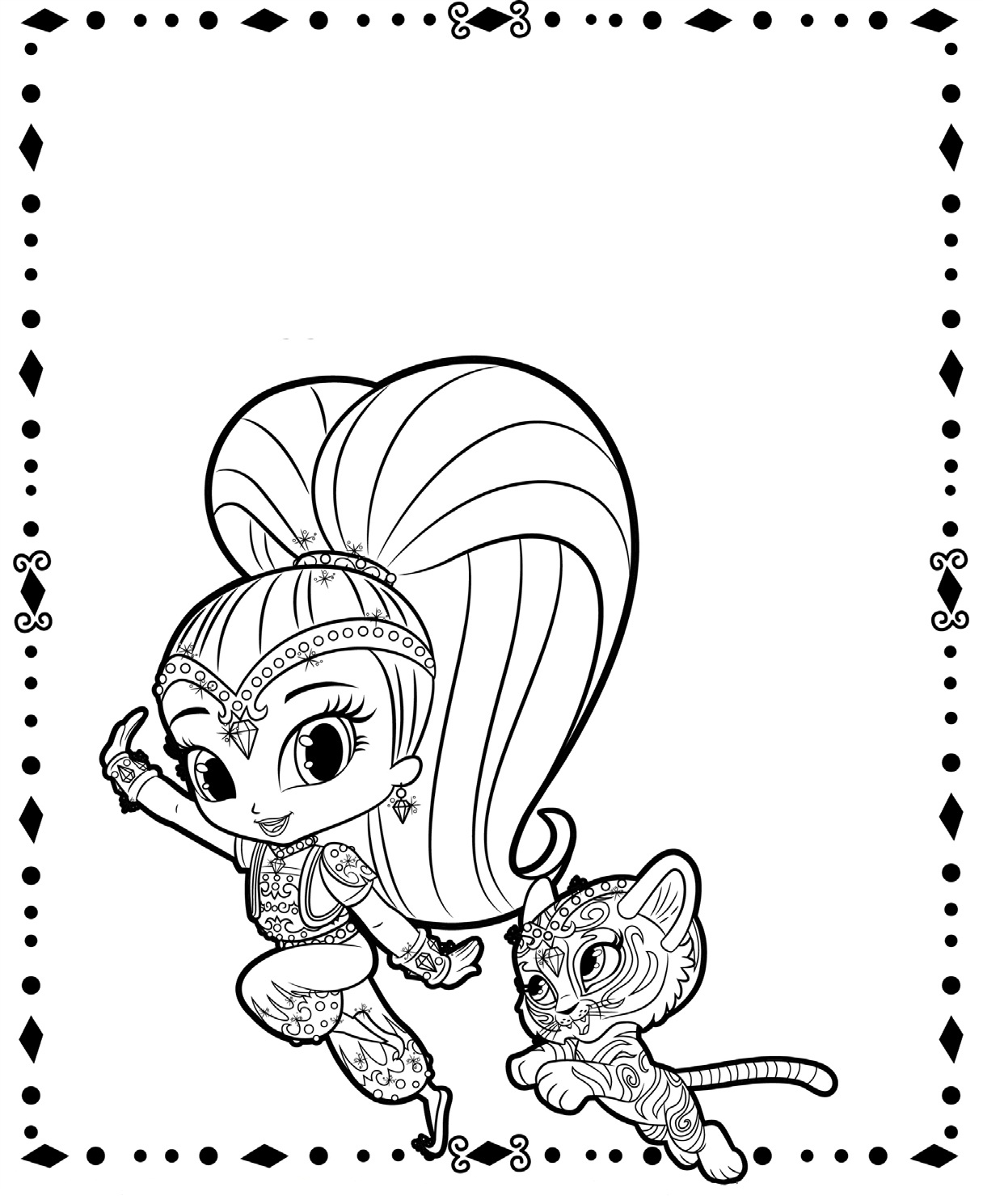 Shine And Tiger From Shimmer And Shine