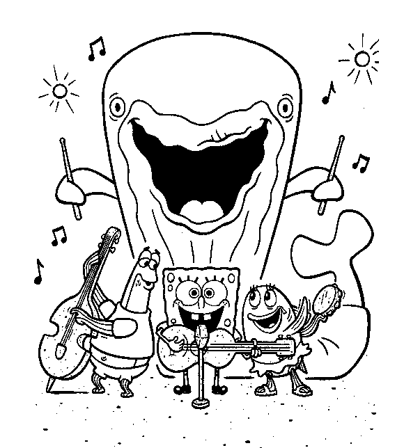 Singing Company Coloring Page