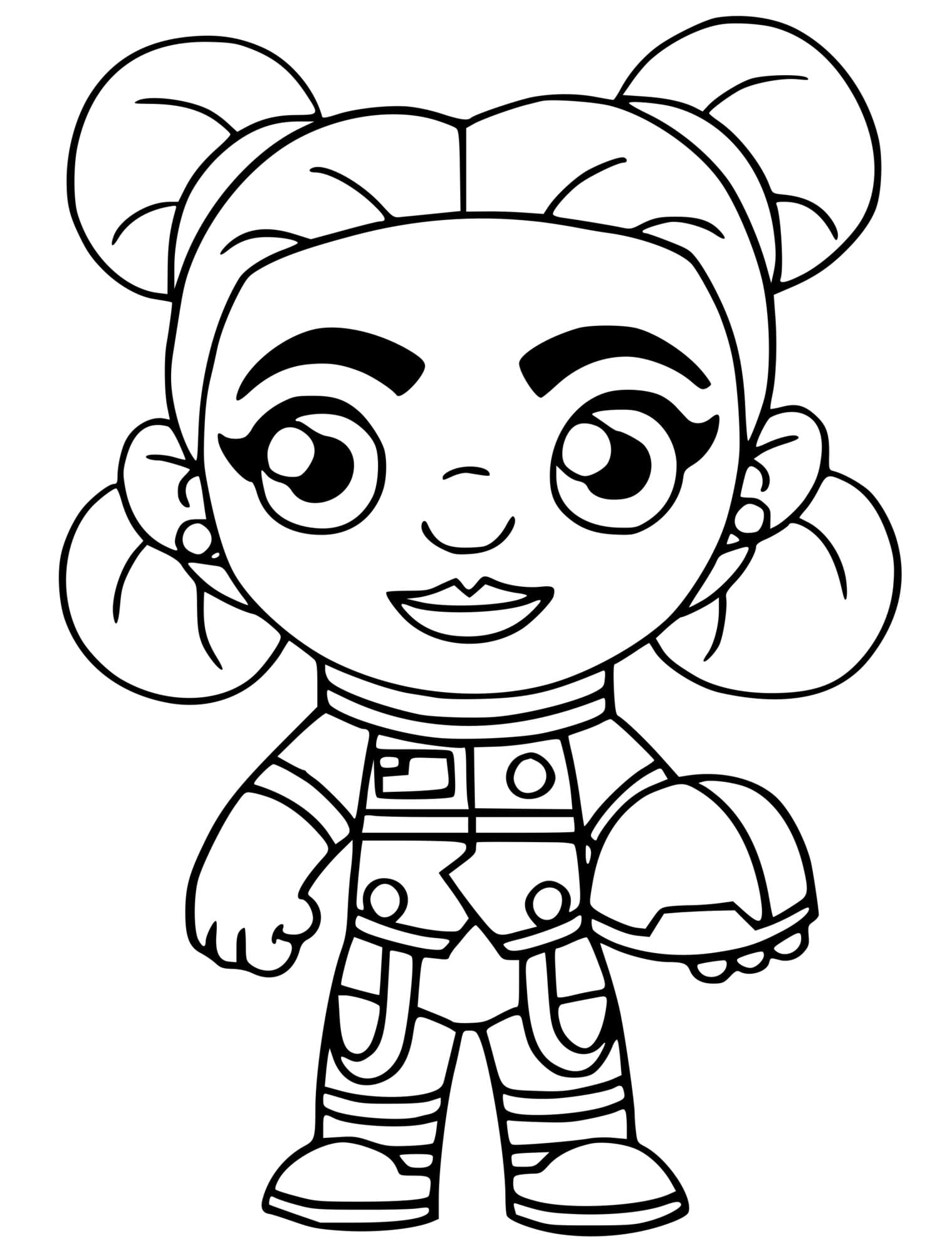 Siona Fortnite Coloring Page