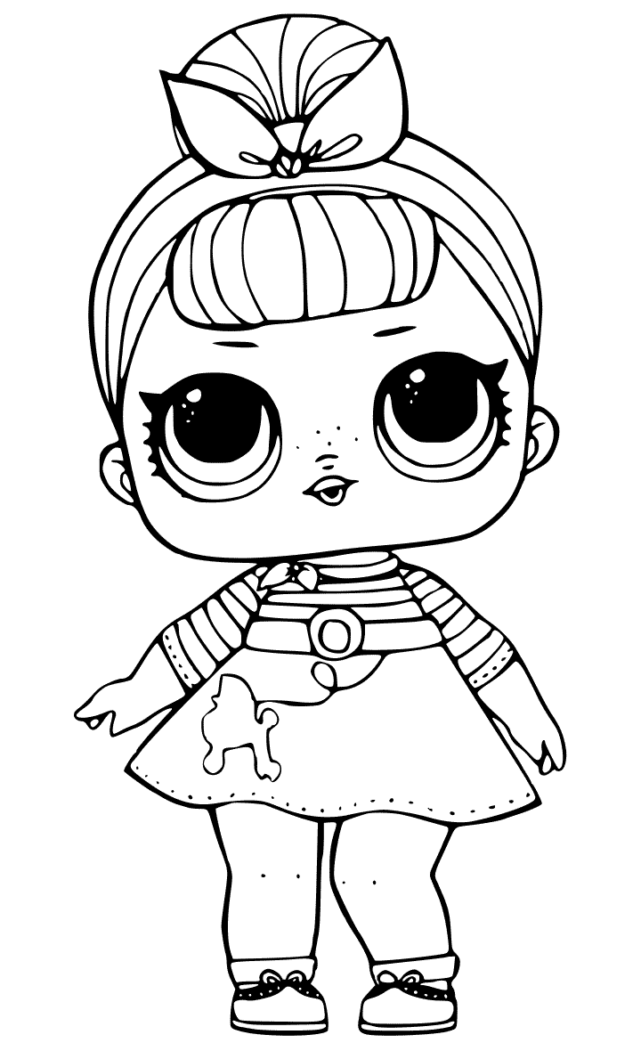 Sis Swing Doll From LOL Surprise Coloring Pages   Coloring Cool