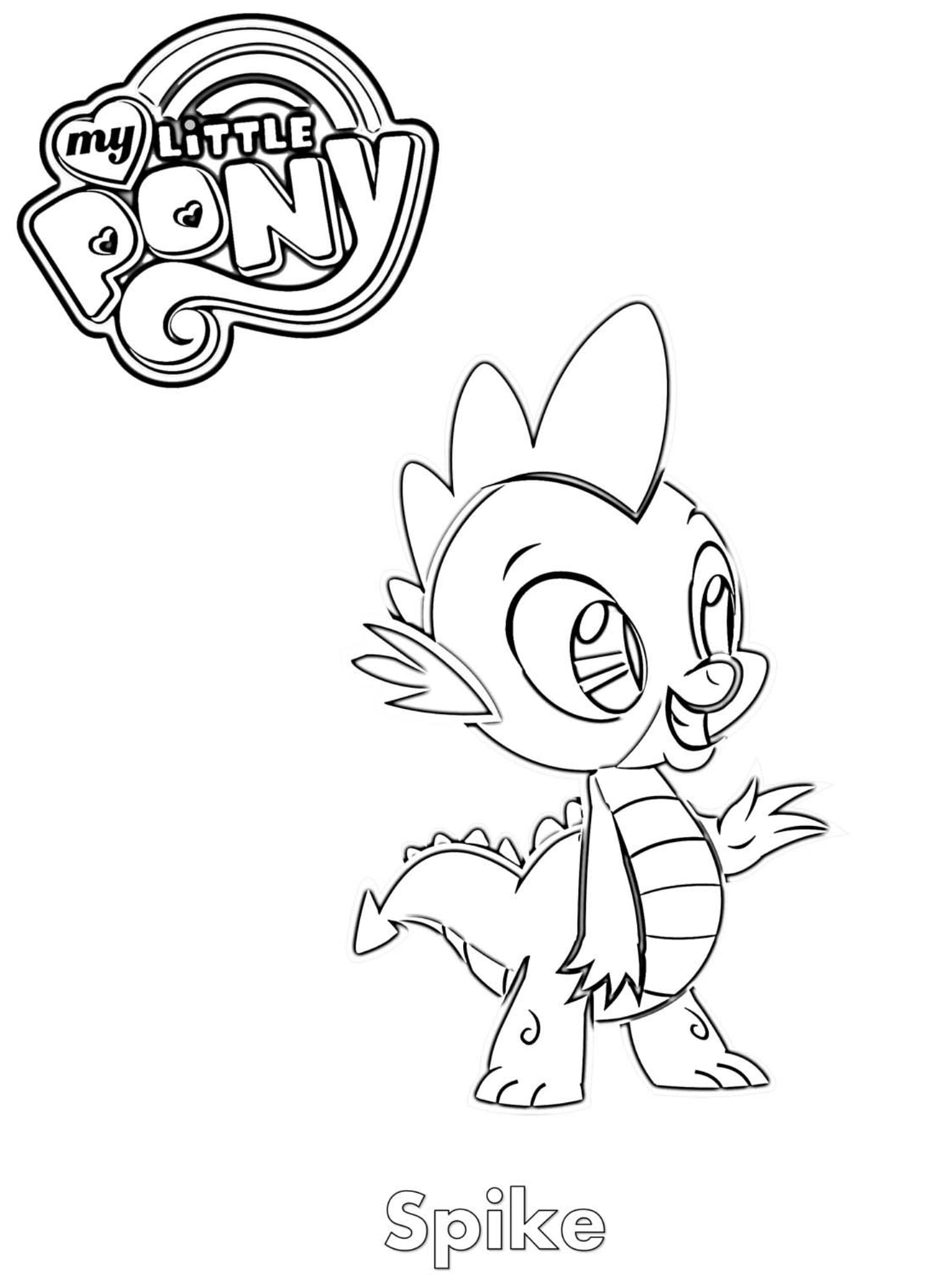 Spike MLP Coloring Page