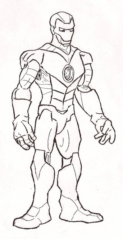 Standing Still Iron Man Coloring Page1f83