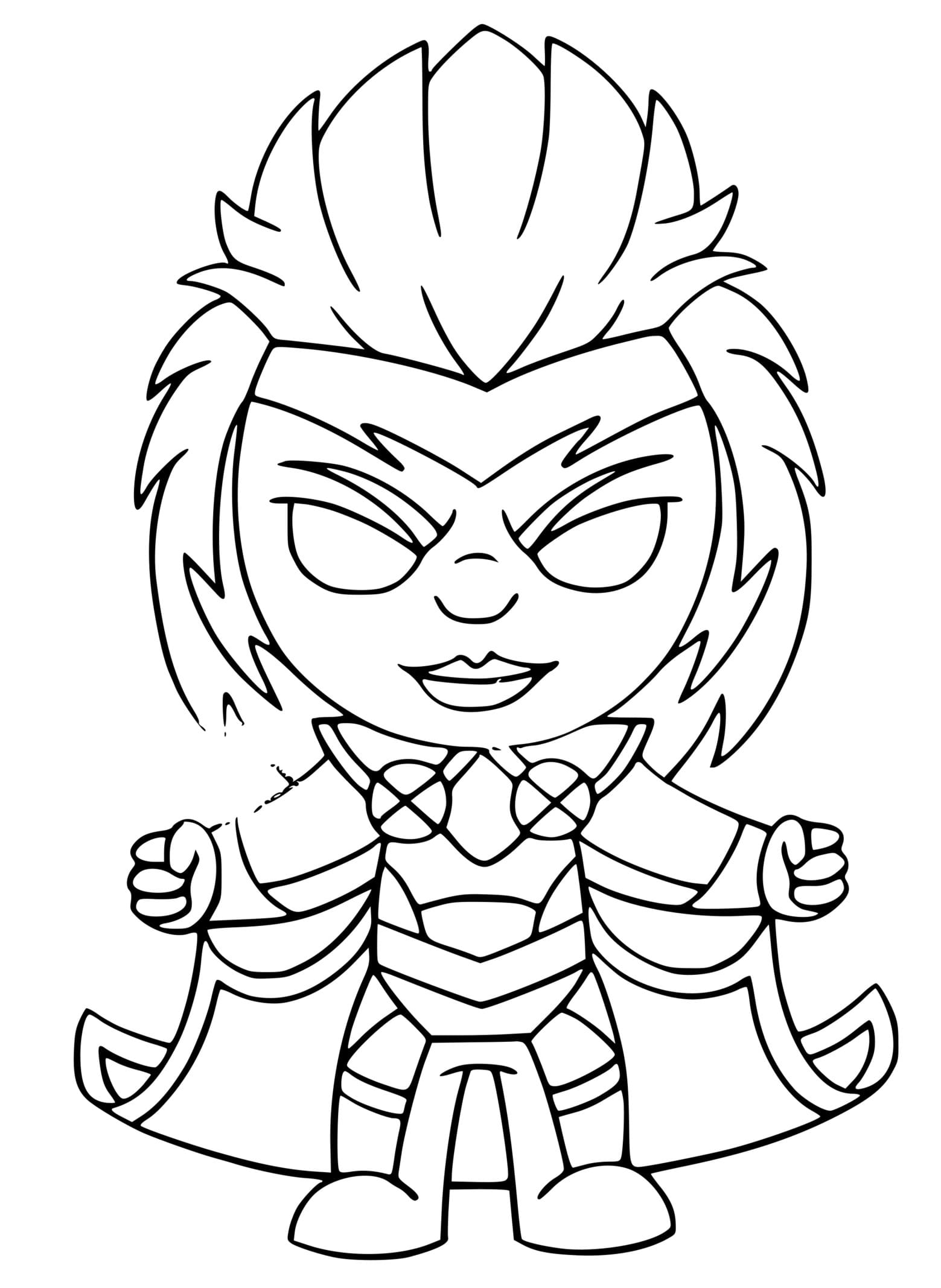 Storm Fortnite Coloring Page