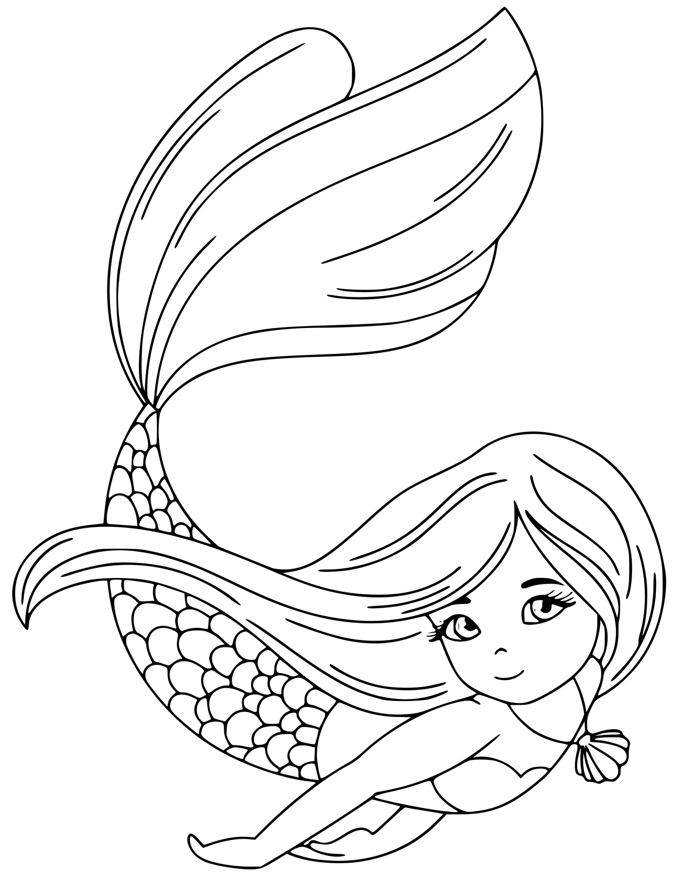 Strong Swimming Princess Mermaid Underwater