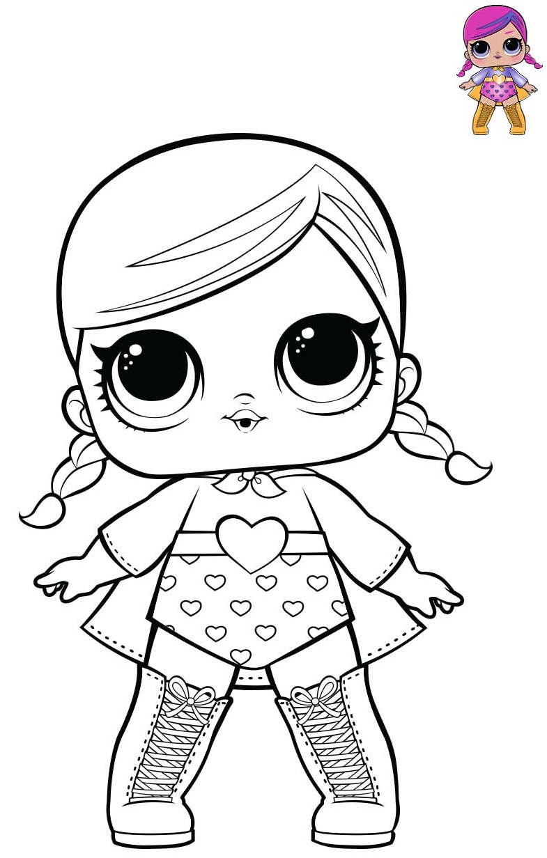Super B B Is A Fancy Girl From Series 1 Theater Club Coloring Page