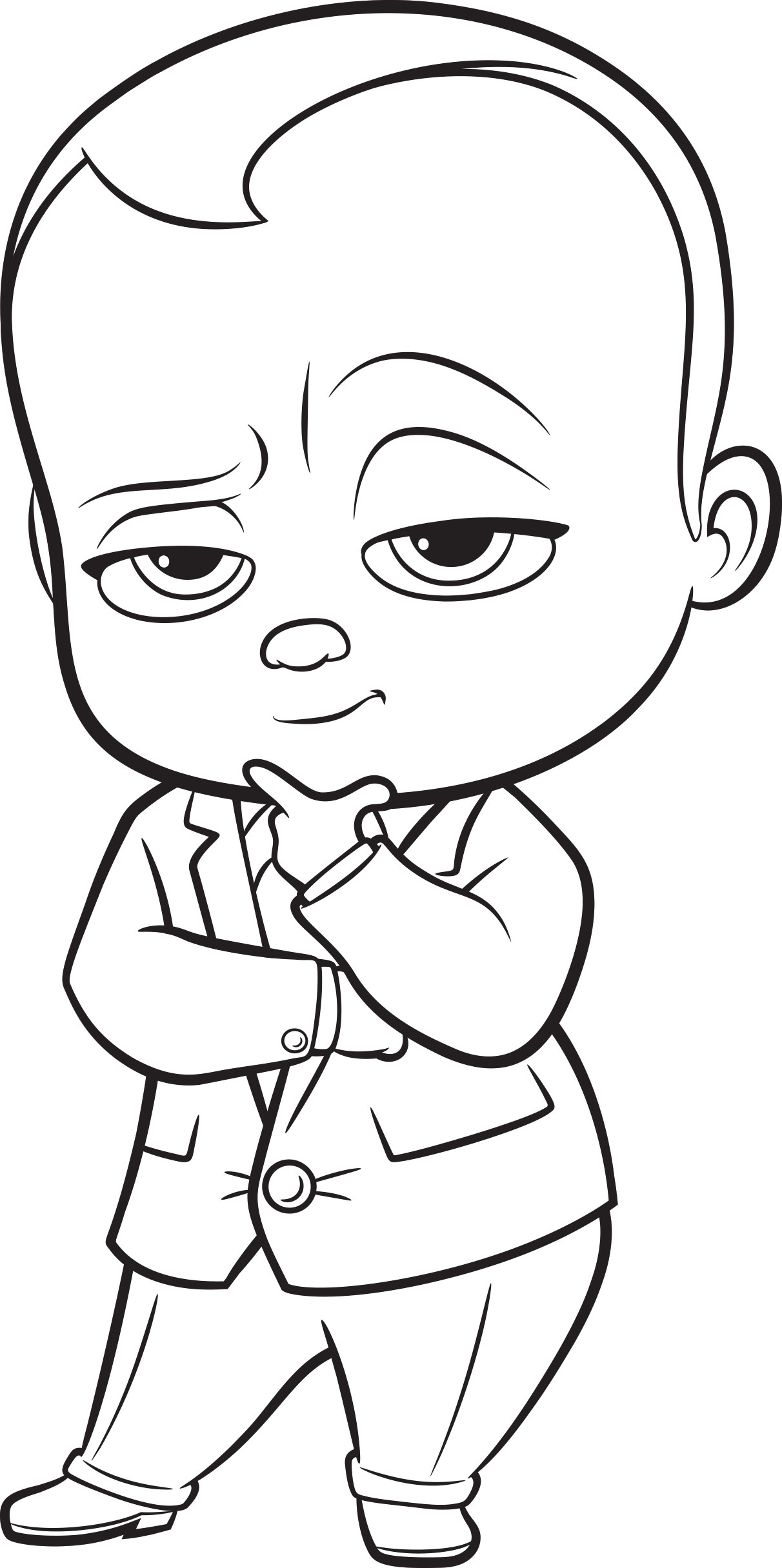 The Boss Baby Colouring Coloring Pages   Coloring Cool