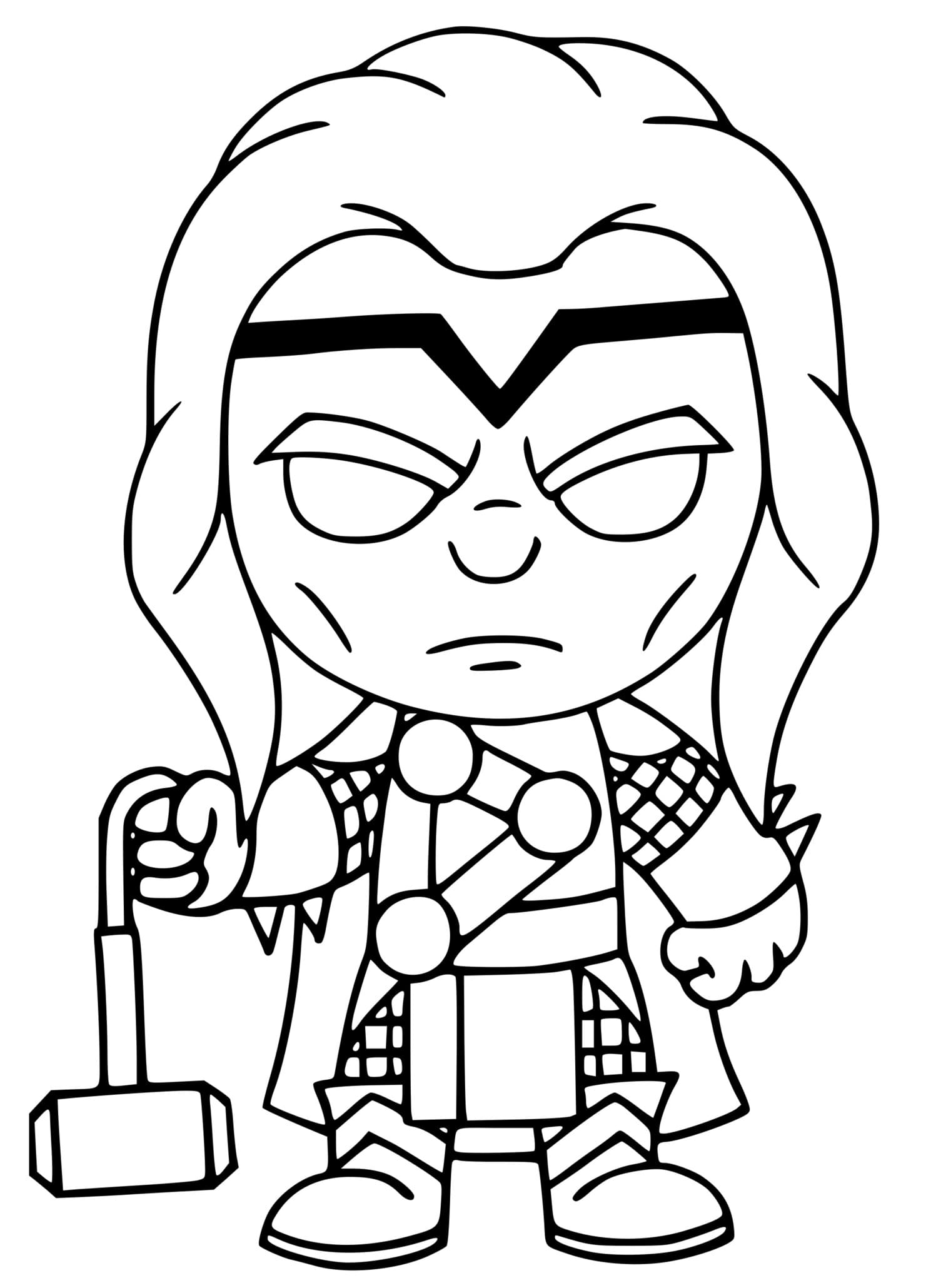 Thor Fortnite Coloring Page