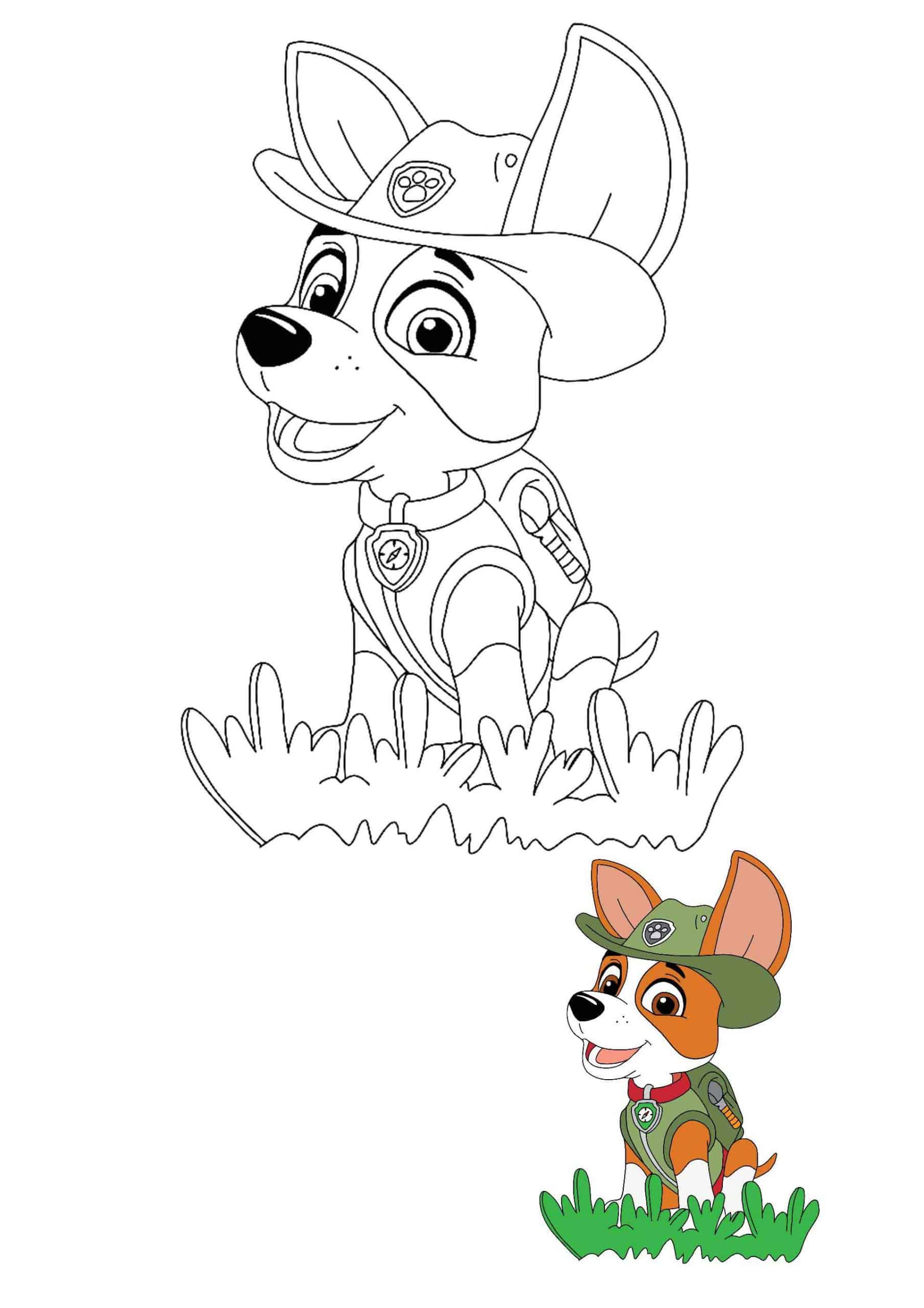 Tracker Dog Coloring Page