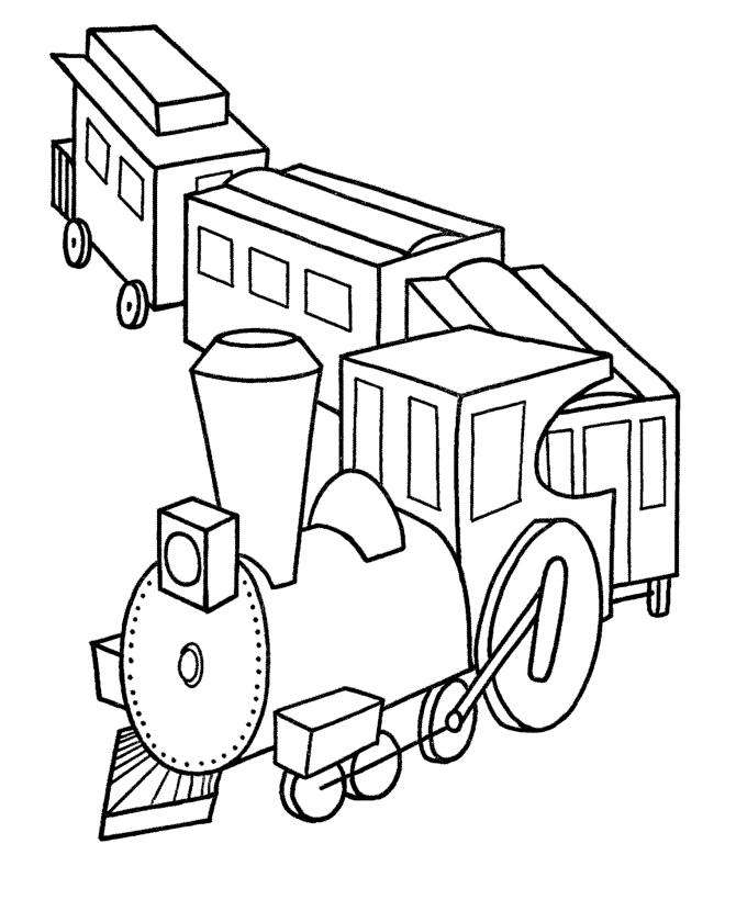 Train Toy For Christmas 73f8 Coloring Page