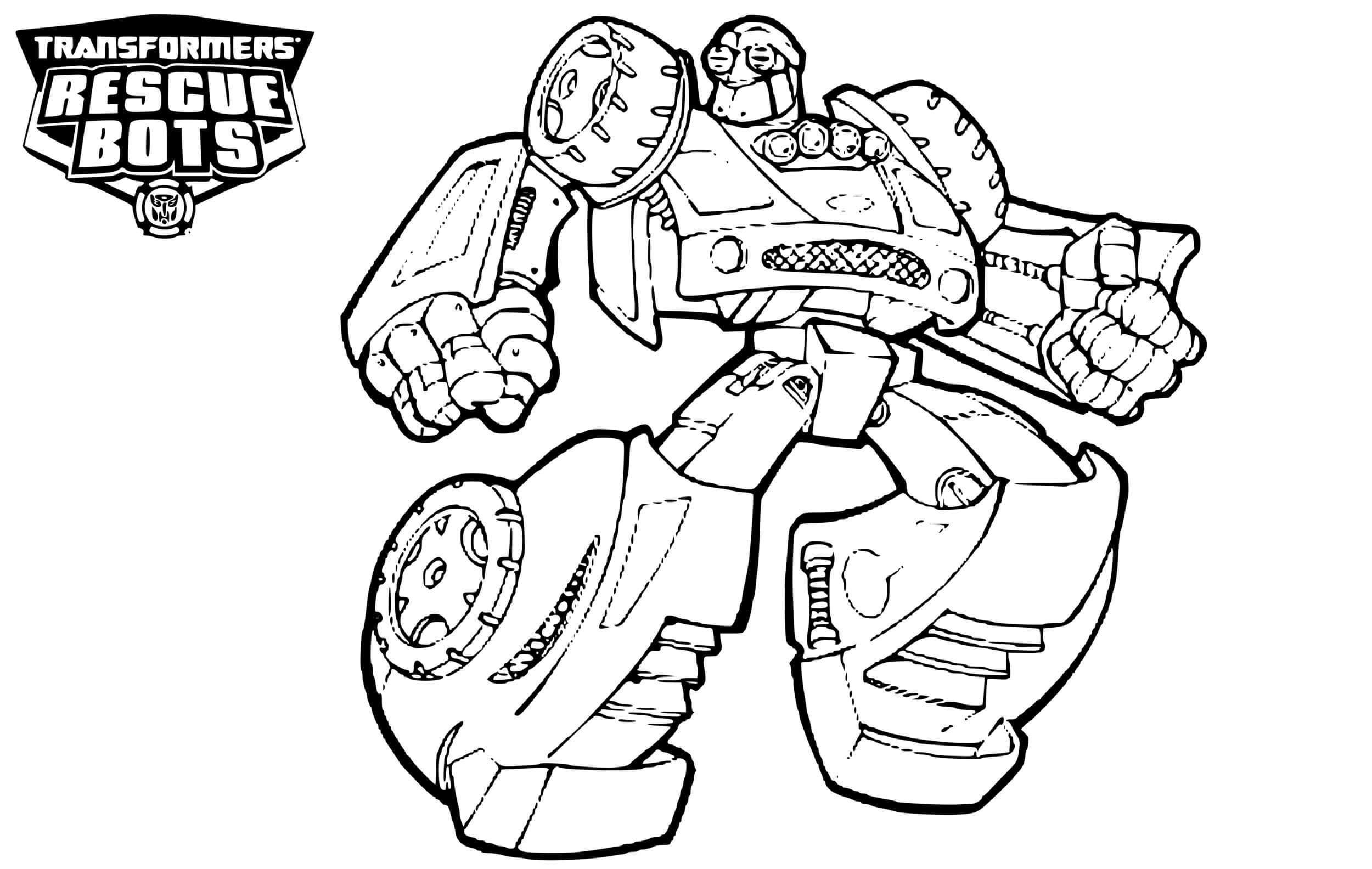 Transformers Rescue Bots Line Drawing