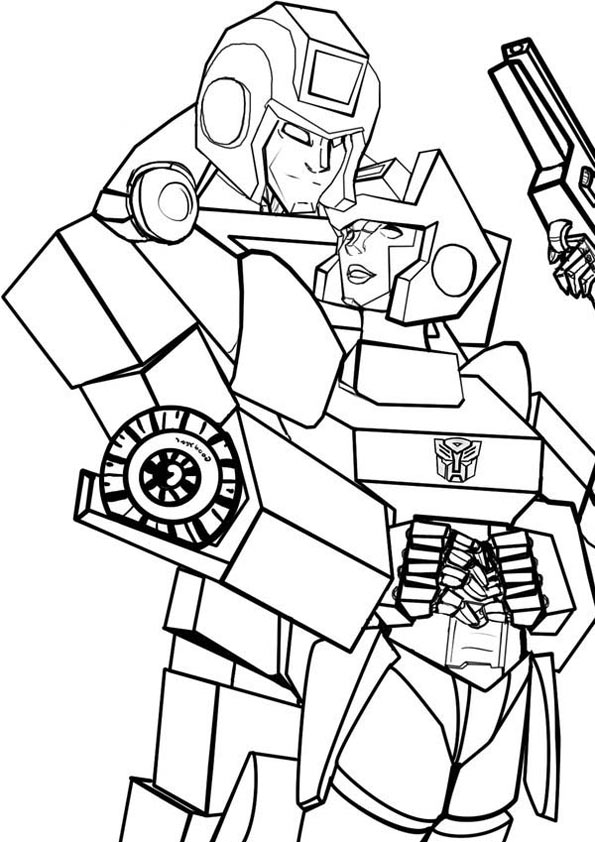 Transformers Too Have Emotions A4 Coloring Page