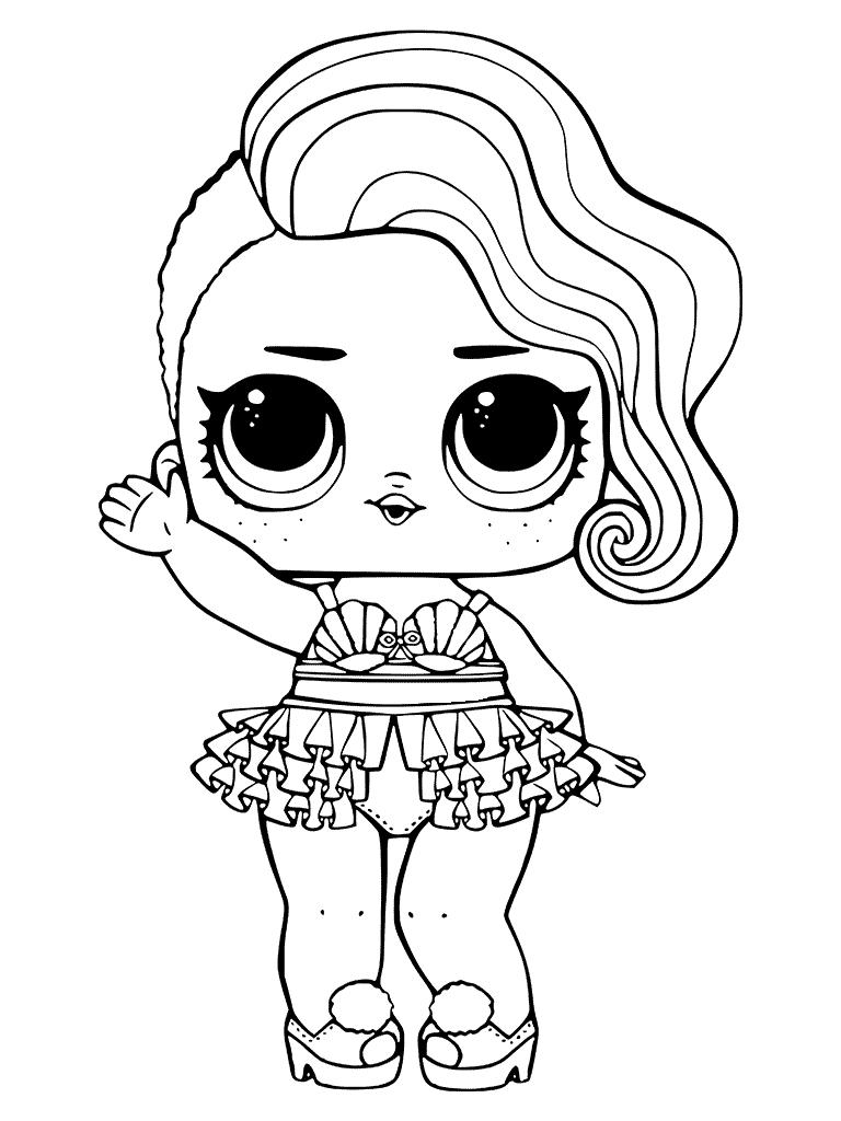 Treasure LOL Surprise Doll Coloring Pages   Coloring Cool