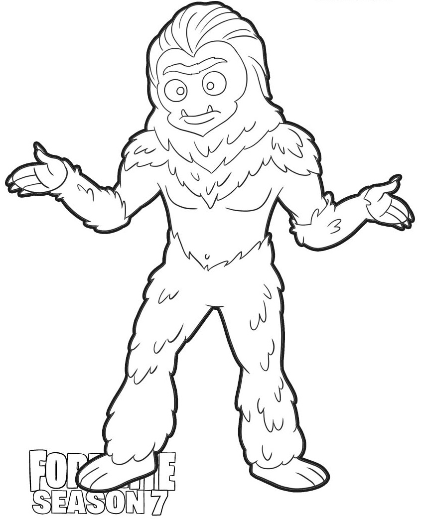 Trog Skin From Fortnite Season 7 Coloring Page