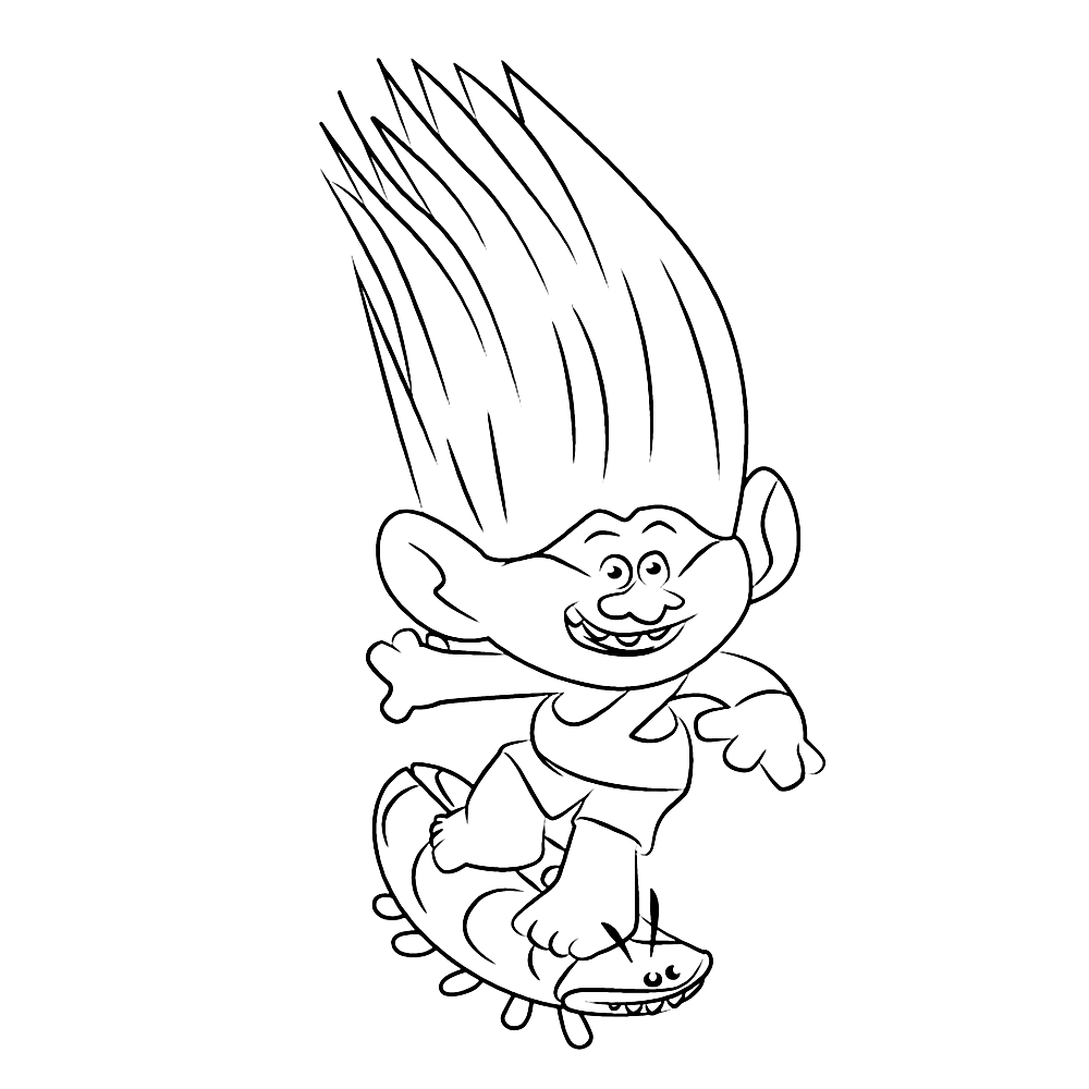 Troll Aspen Heitz Coloring Page