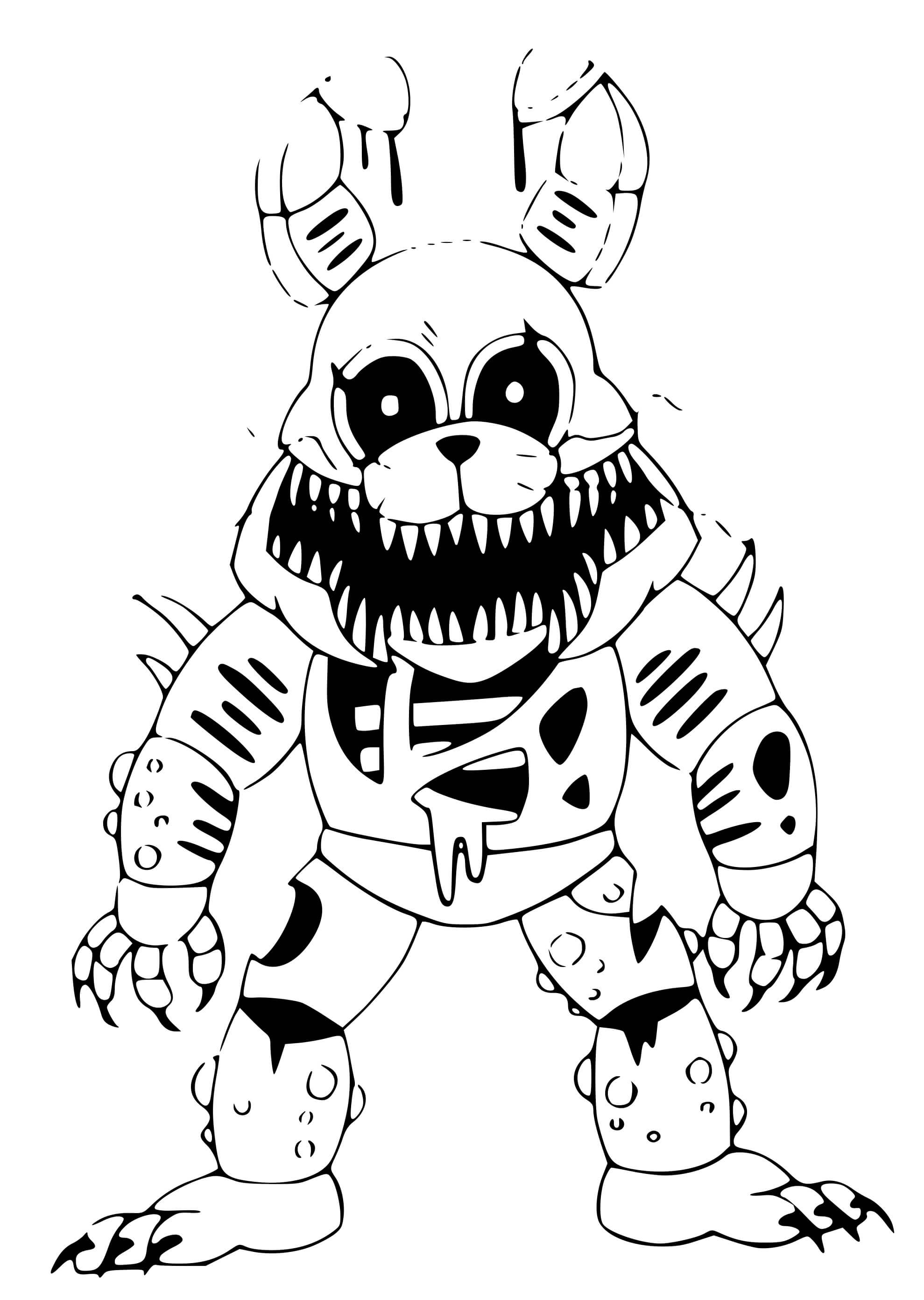 Twisted Bonnie Coloring Page