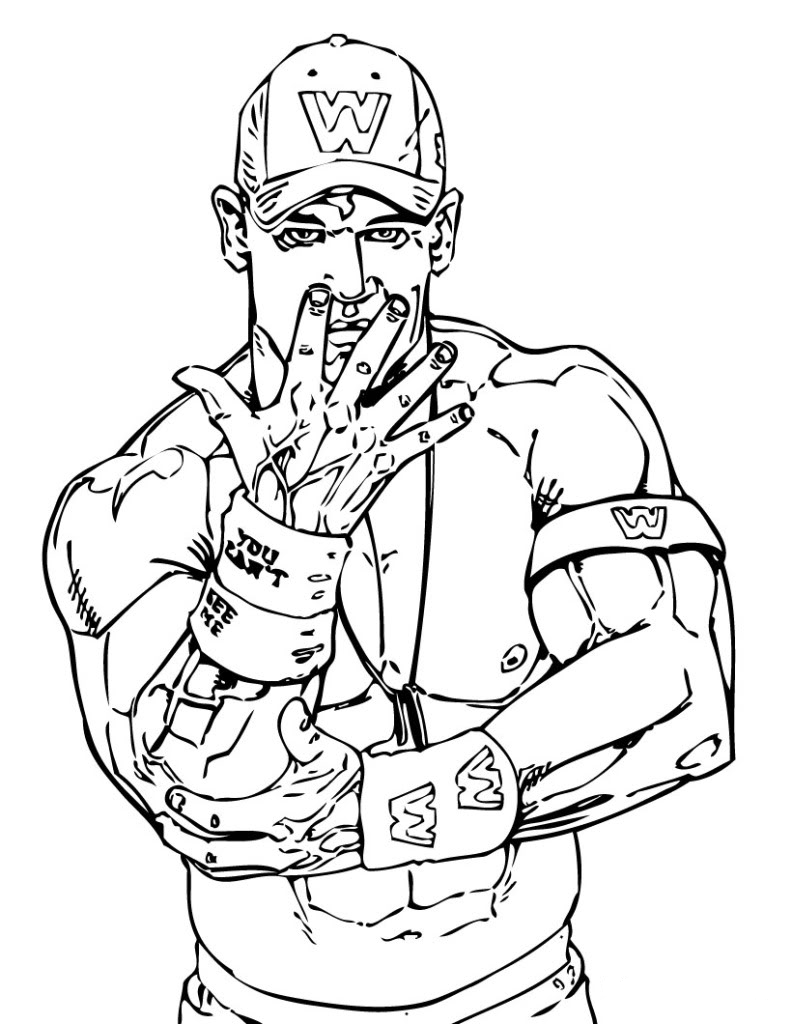 780  Wwe Coloring Pages Online  Latest Free