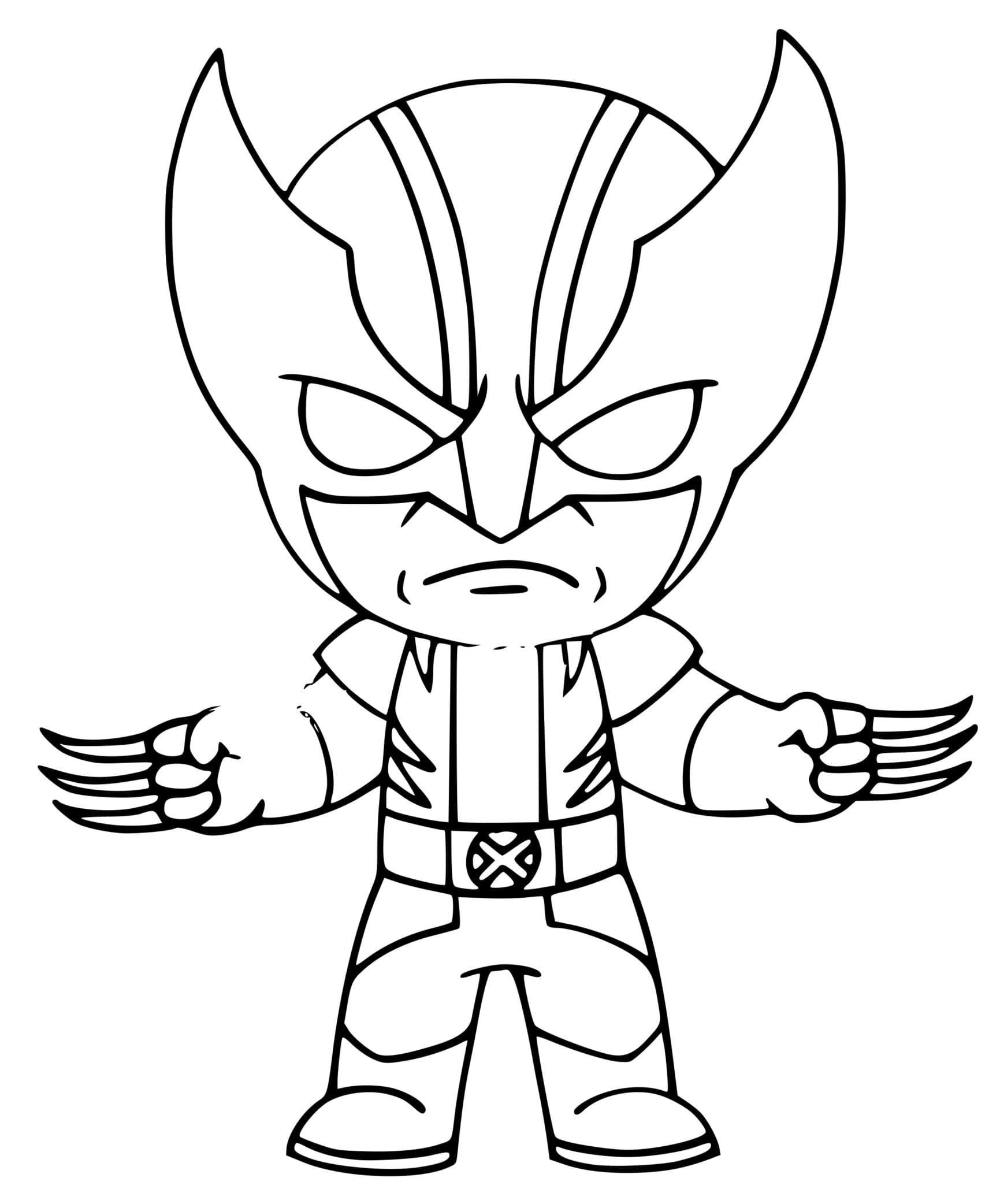 Wolverine Fortnite Coloring Page