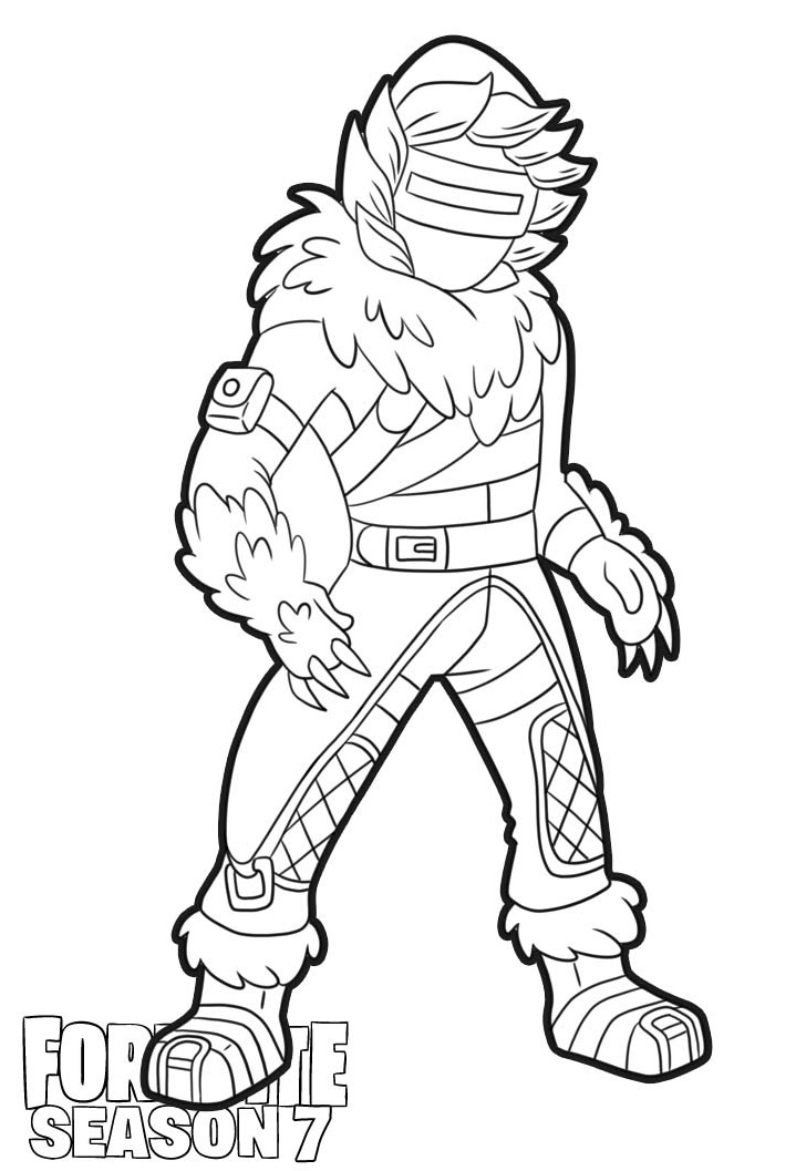 Zenith Skin From Fortnite Season 7 Coloring Page