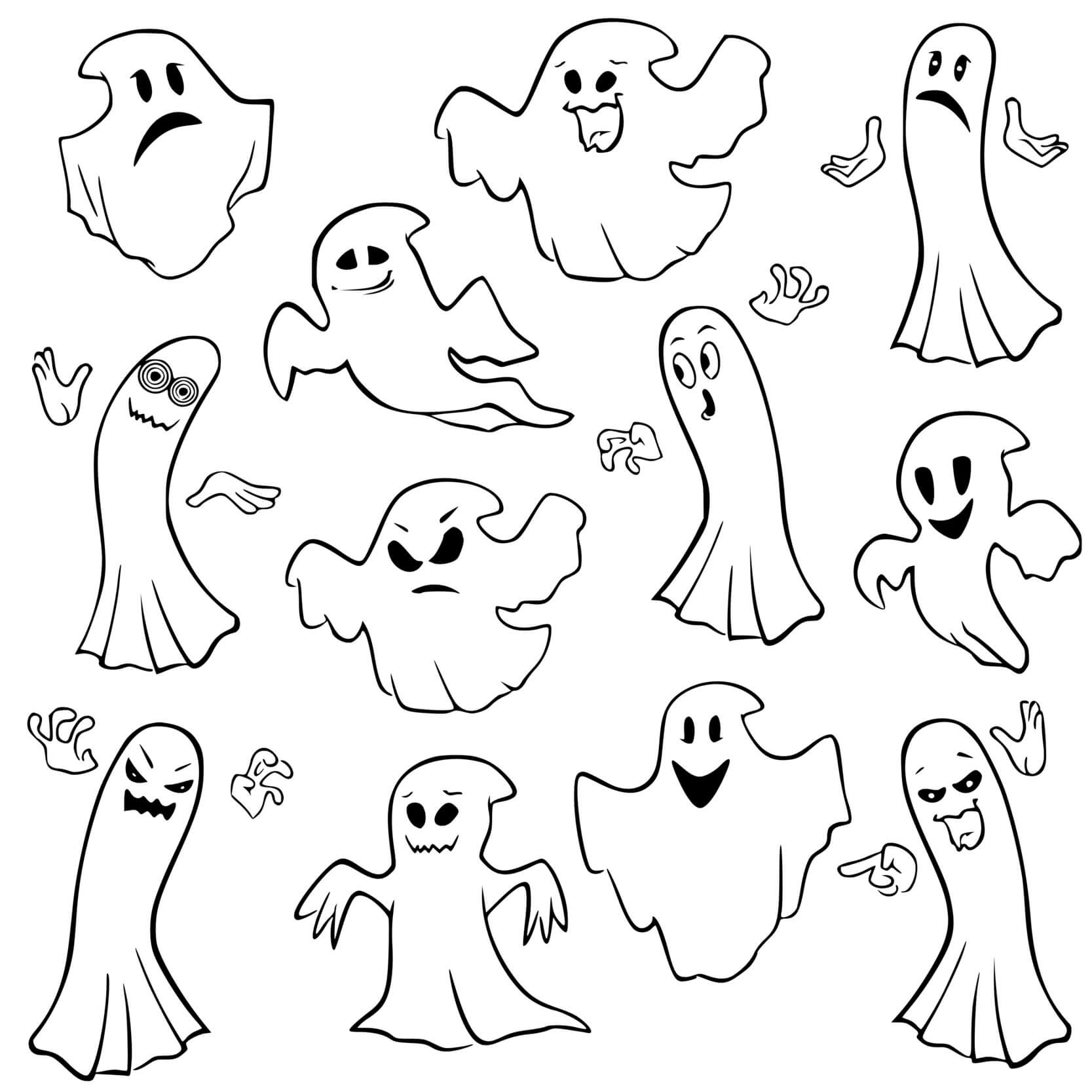 A Lot Of Ghosts For Halloween