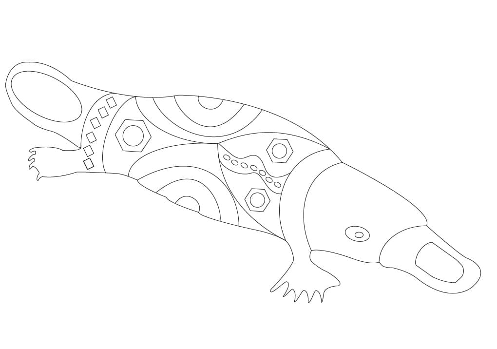 Aboriginal Art Platypus
