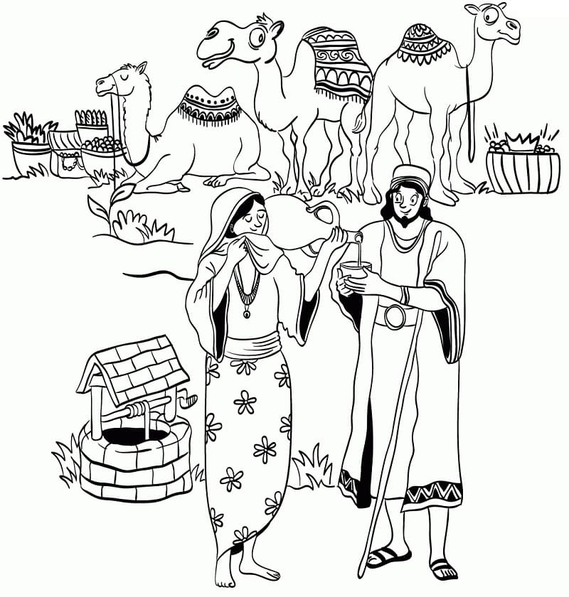 Abraham and Sarah 16 Cool Coloring Page