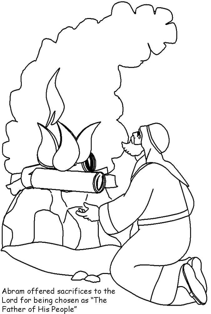 Abraham and Sarah 18 Cool Coloring Page