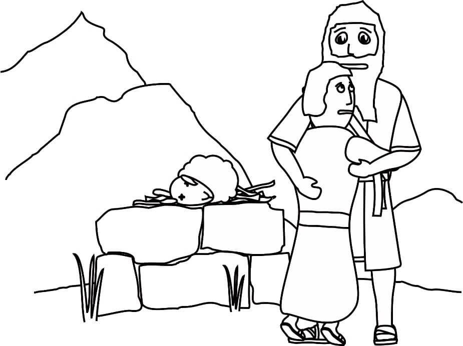 Abraham and Sarah 3 Cool Coloring Page