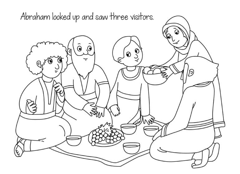 Cool Abraham and Sarah 9 Coloring Page