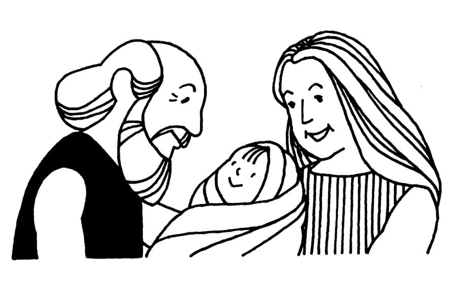 Cool Abraham and Sarah Story Coloring Page